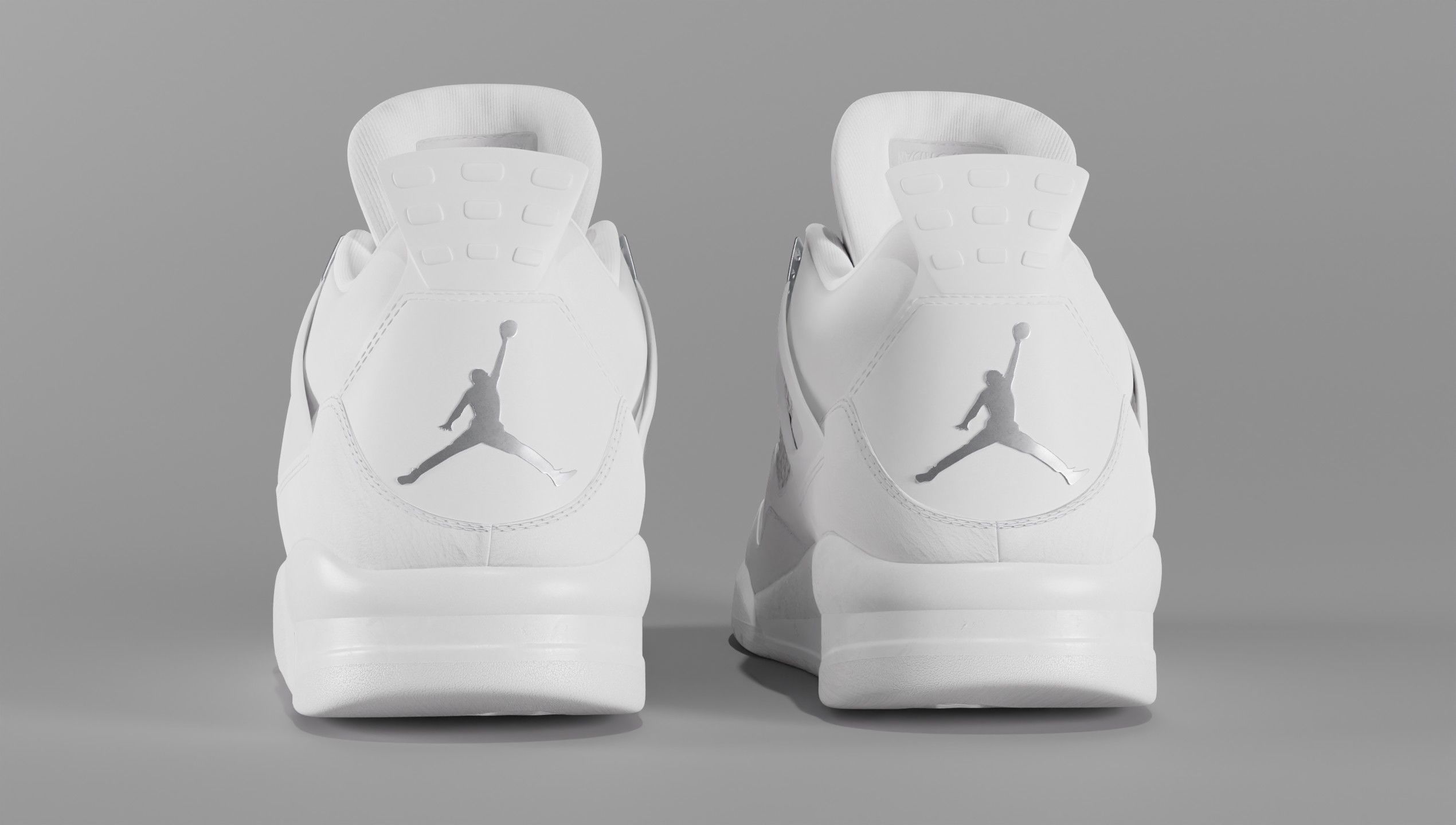 Jordan 4 Pure Money  Low-poly 3D model_14