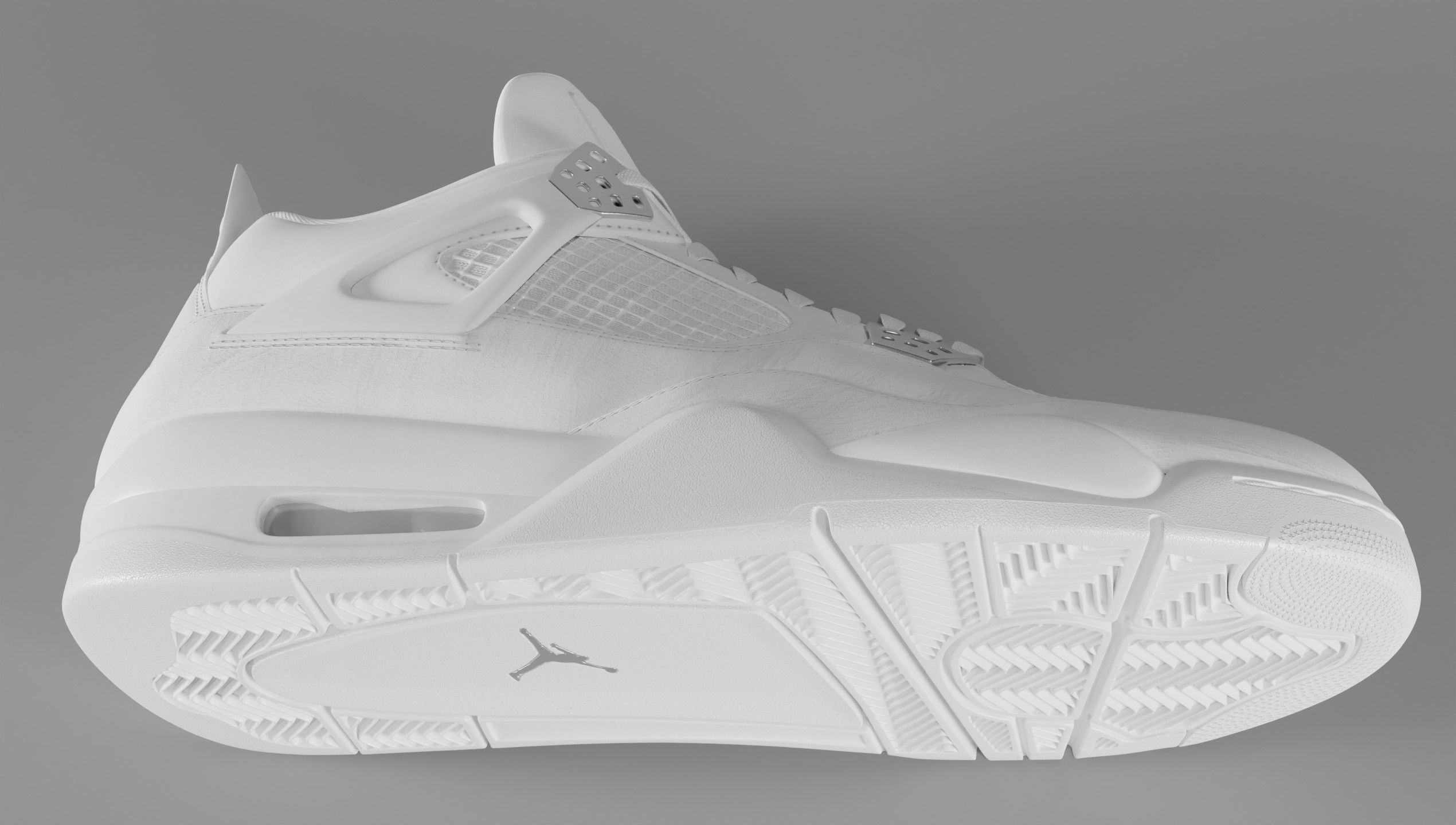 Jordan 4 Pure Money  Low-poly 3D model_49