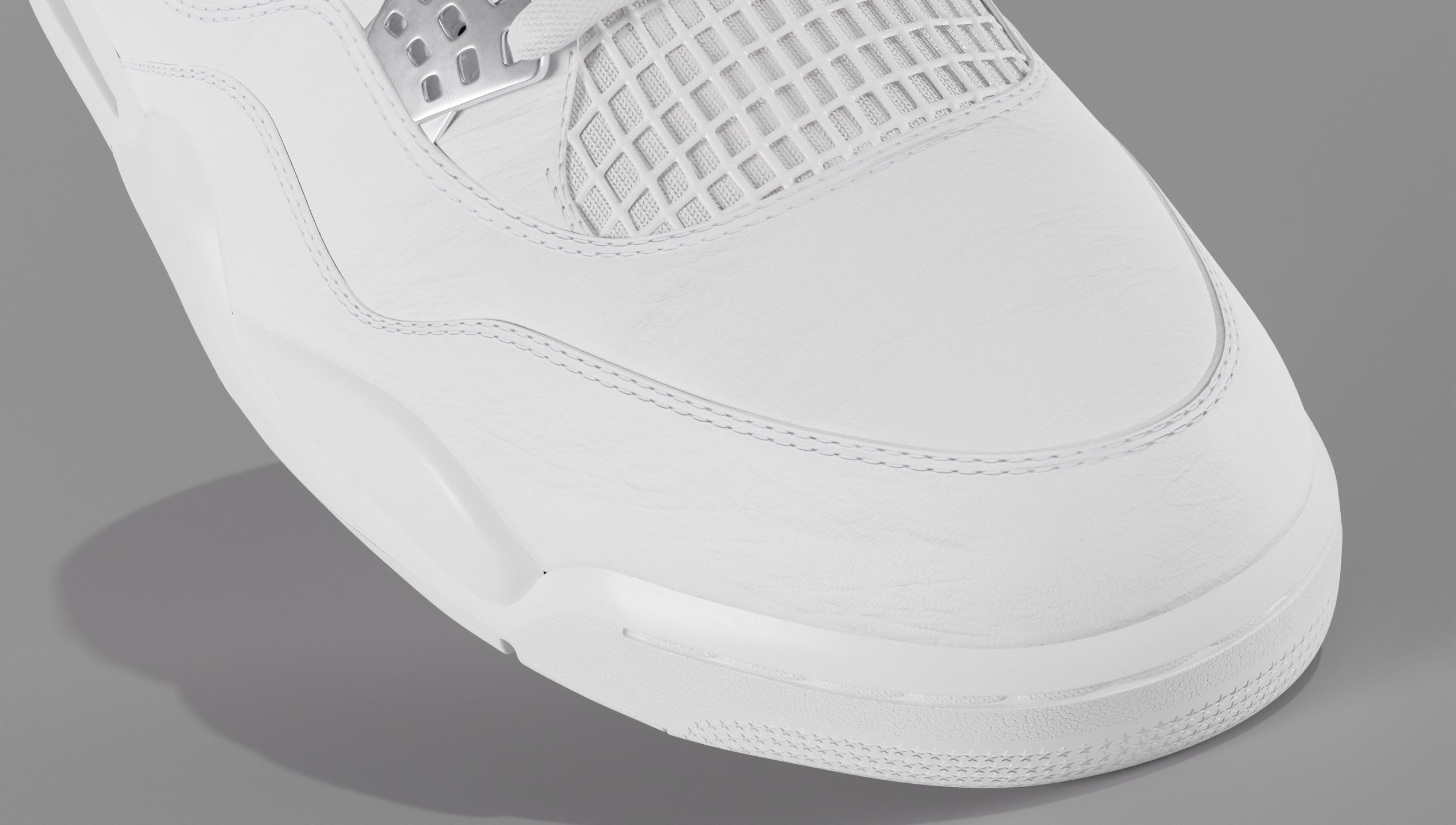 Jordan 4 Pure Money  Low-poly 3D model_15