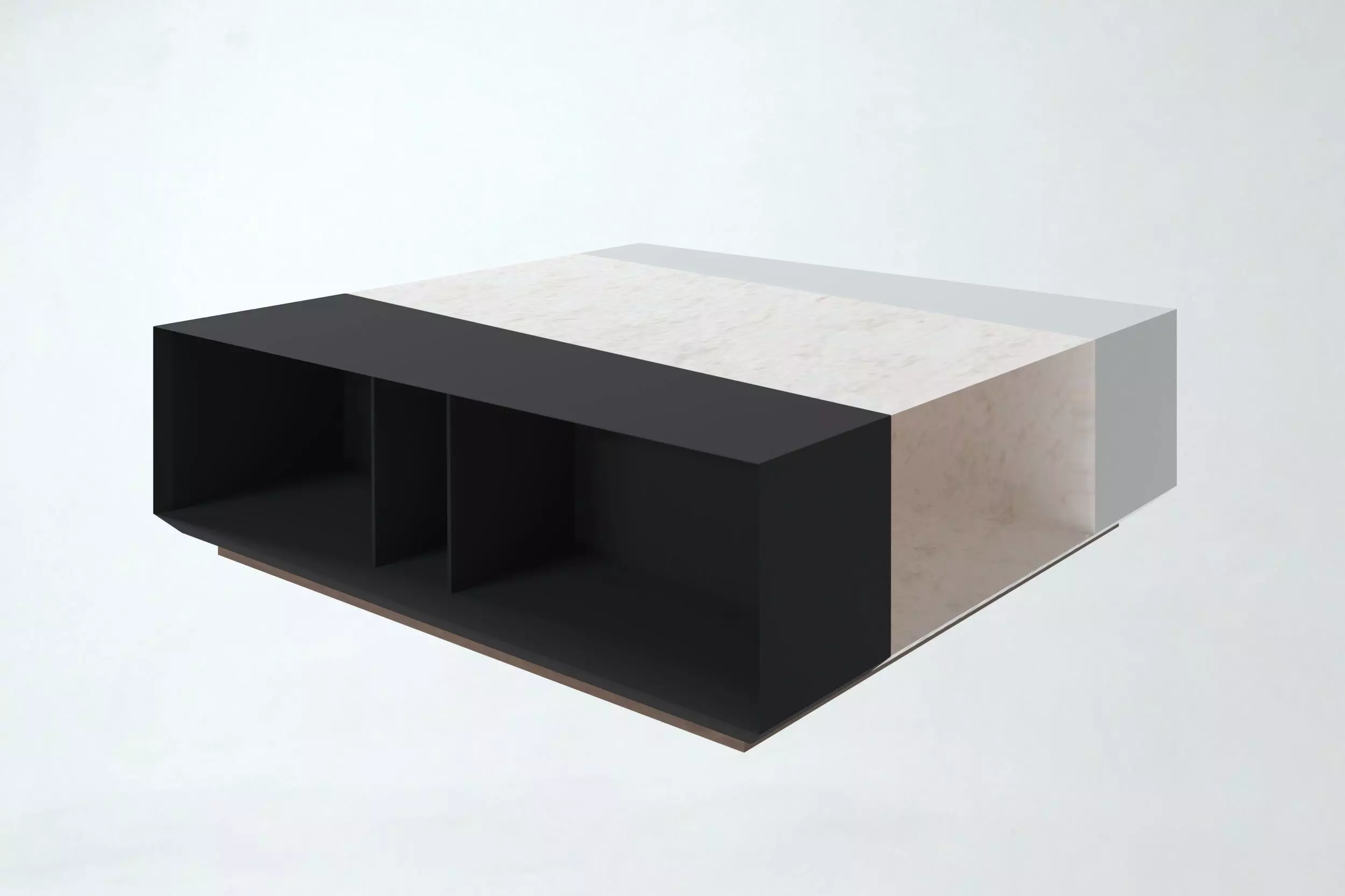 SCALENO harmoniously squared coffee table 3D model