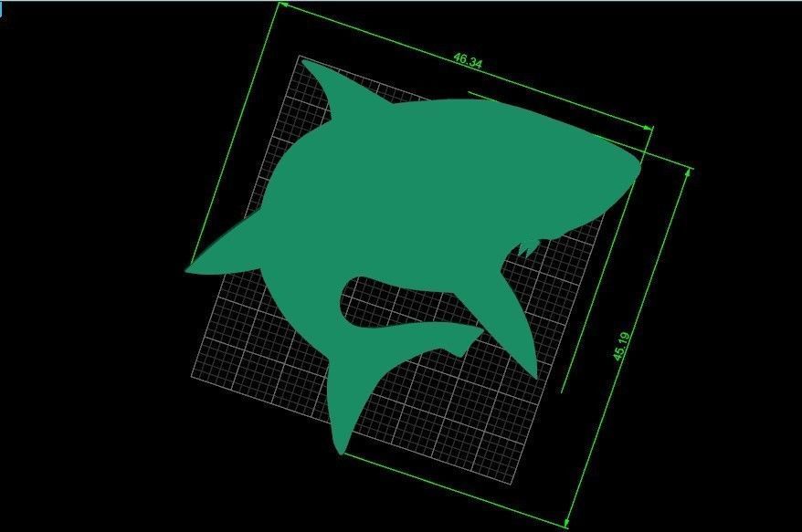bas-relief shark 3D print model_17