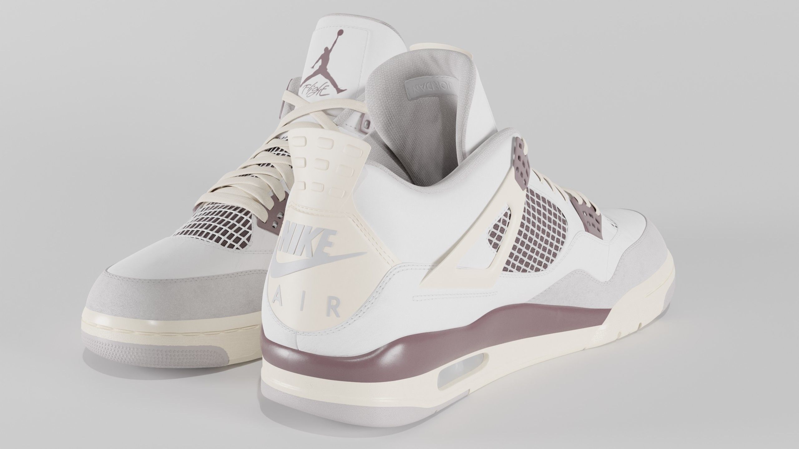 Jordan 4 A Ma Maniere Unreleased  Low-poly 3D model_38