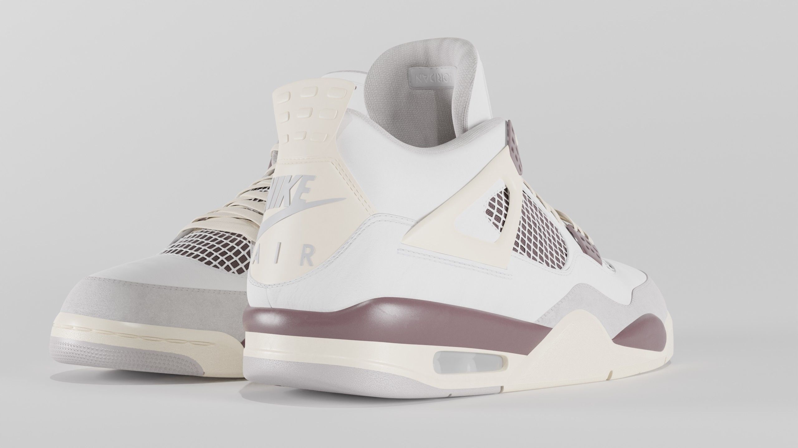 Jordan 4 A Ma Maniere Unreleased  Low-poly 3D model_30