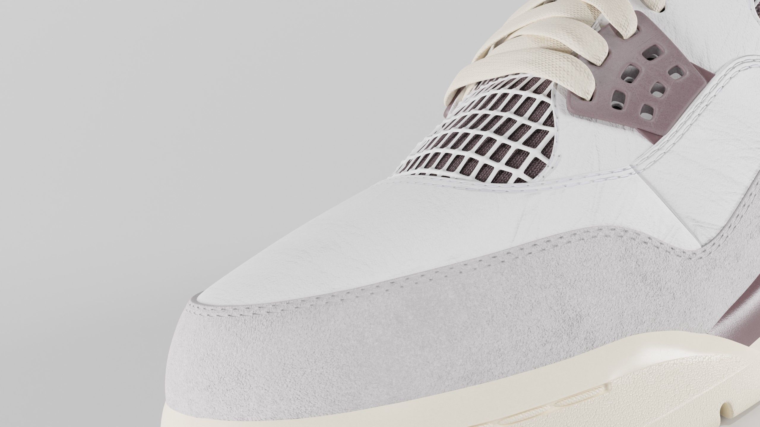 Jordan 4 A Ma Maniere Unreleased  Low-poly 3D model_25