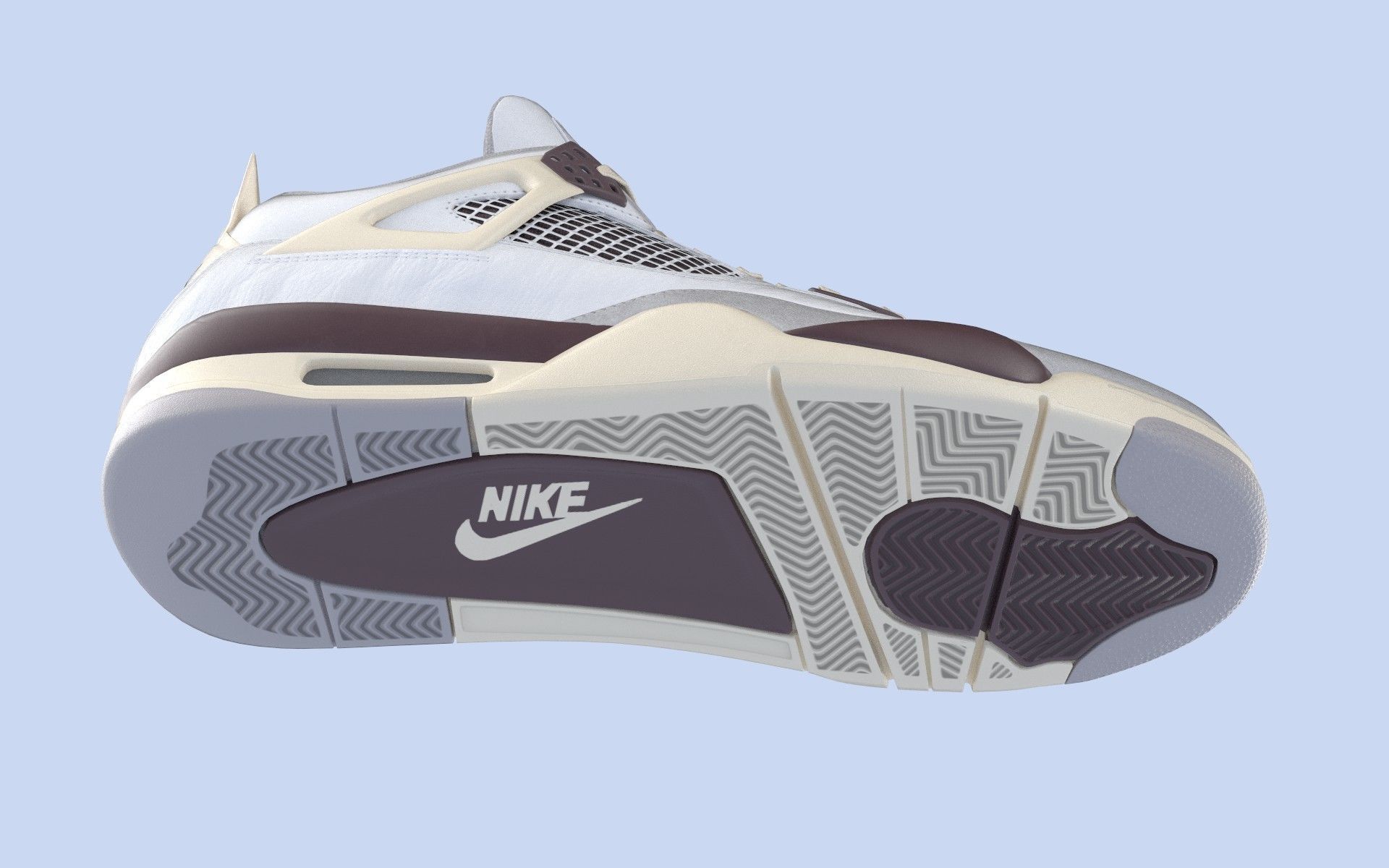 Jordan 4 A Ma Maniere Unreleased  Low-poly 3D model_21
