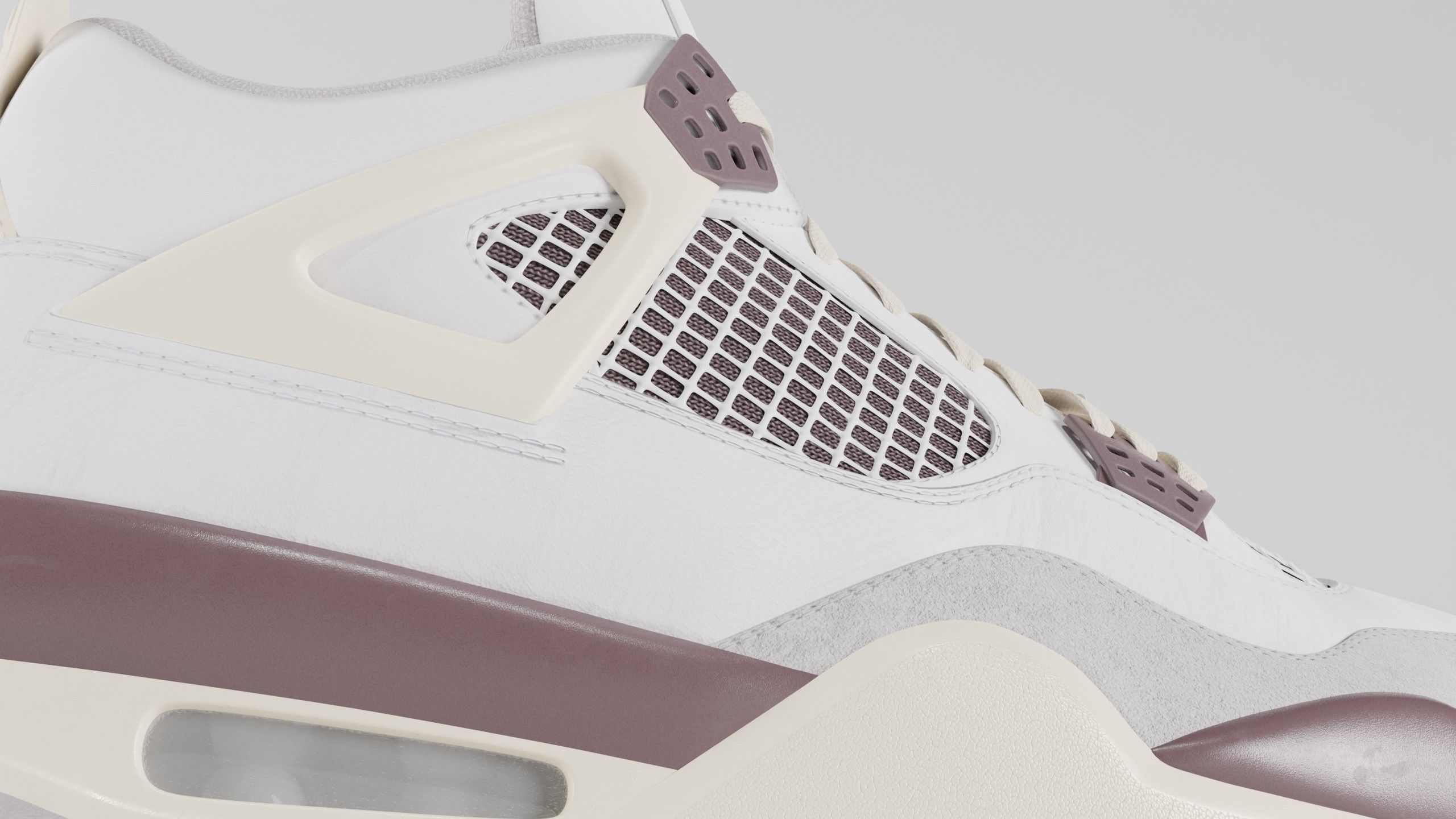 Jordan 4 A Ma Maniere Unreleased  Low-poly 3D model_40