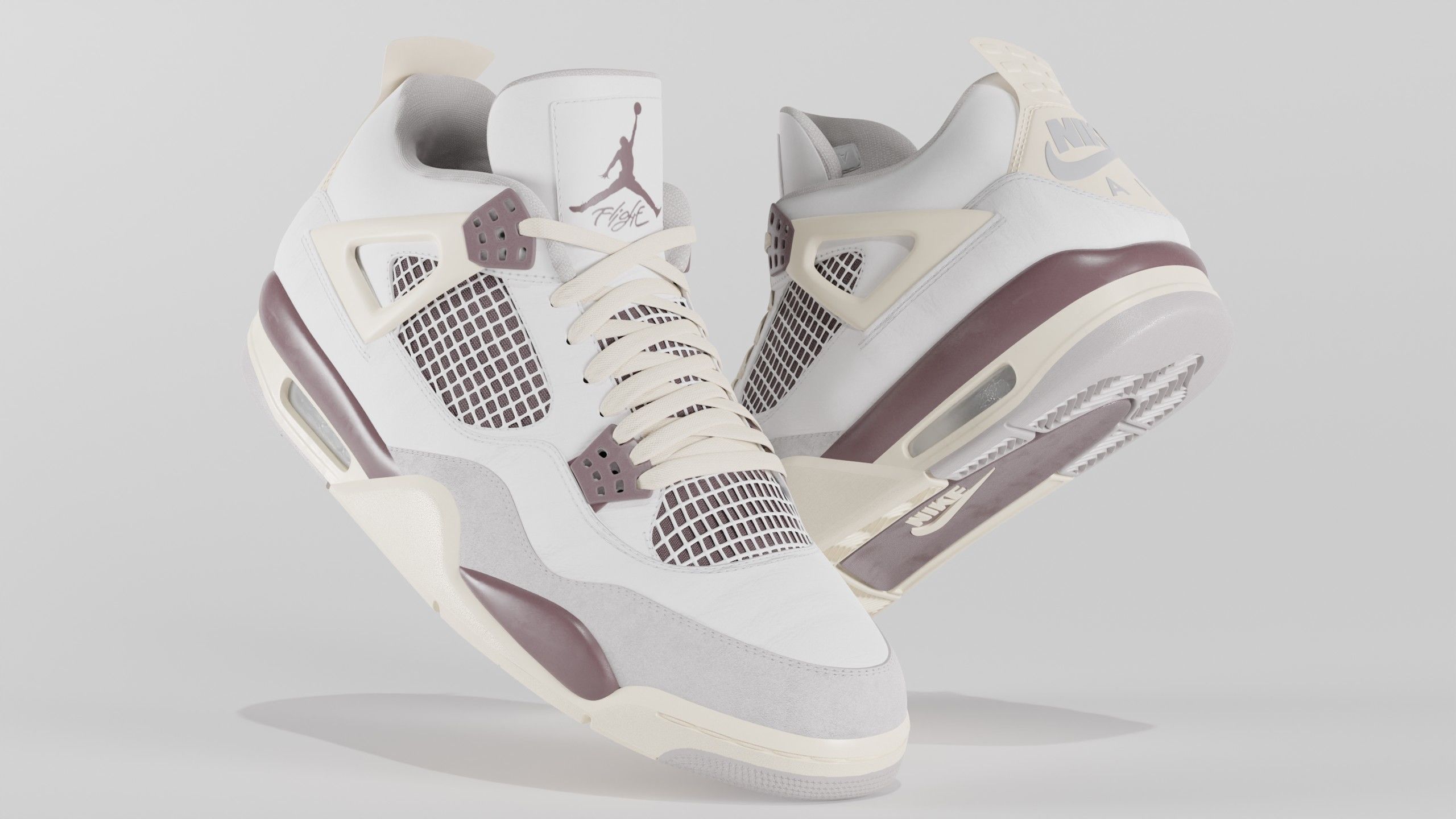 Jordan 4 A Ma Maniere Unreleased  Low-poly 3D model_45