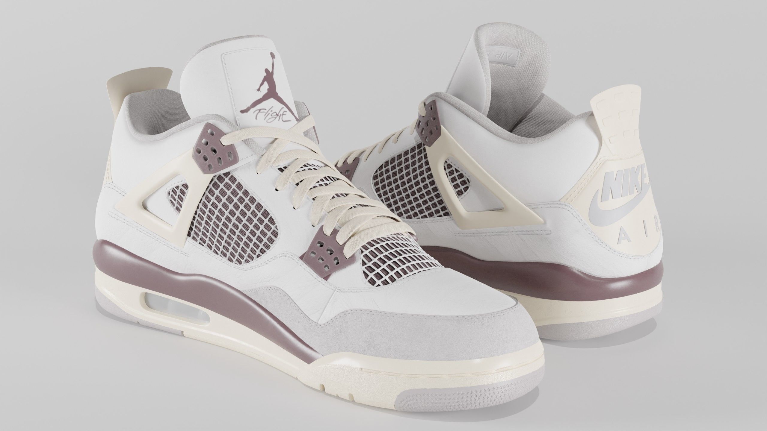 Jordan 4 A Ma Maniere Unreleased  Low-poly 3D model_43