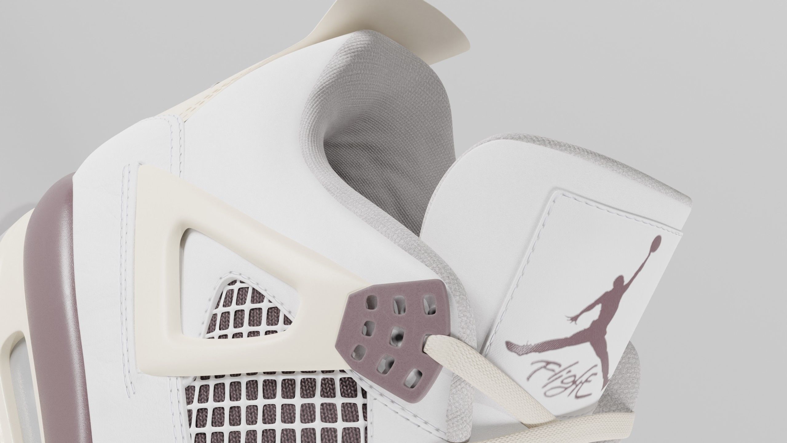 Jordan 4 A Ma Maniere Unreleased  Low-poly 3D model_4