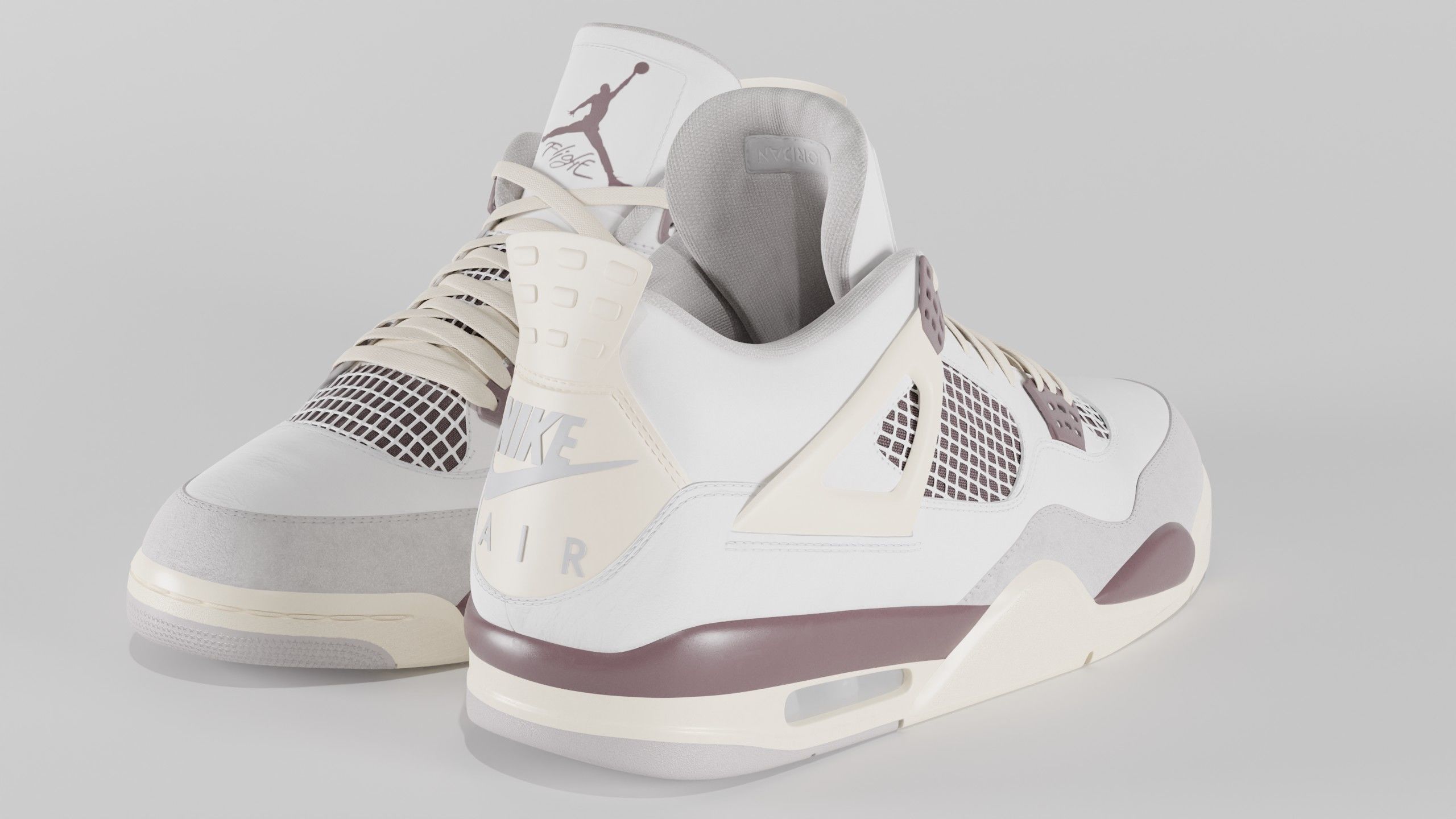 Jordan 4 A Ma Maniere Unreleased  Low-poly 3D model_23