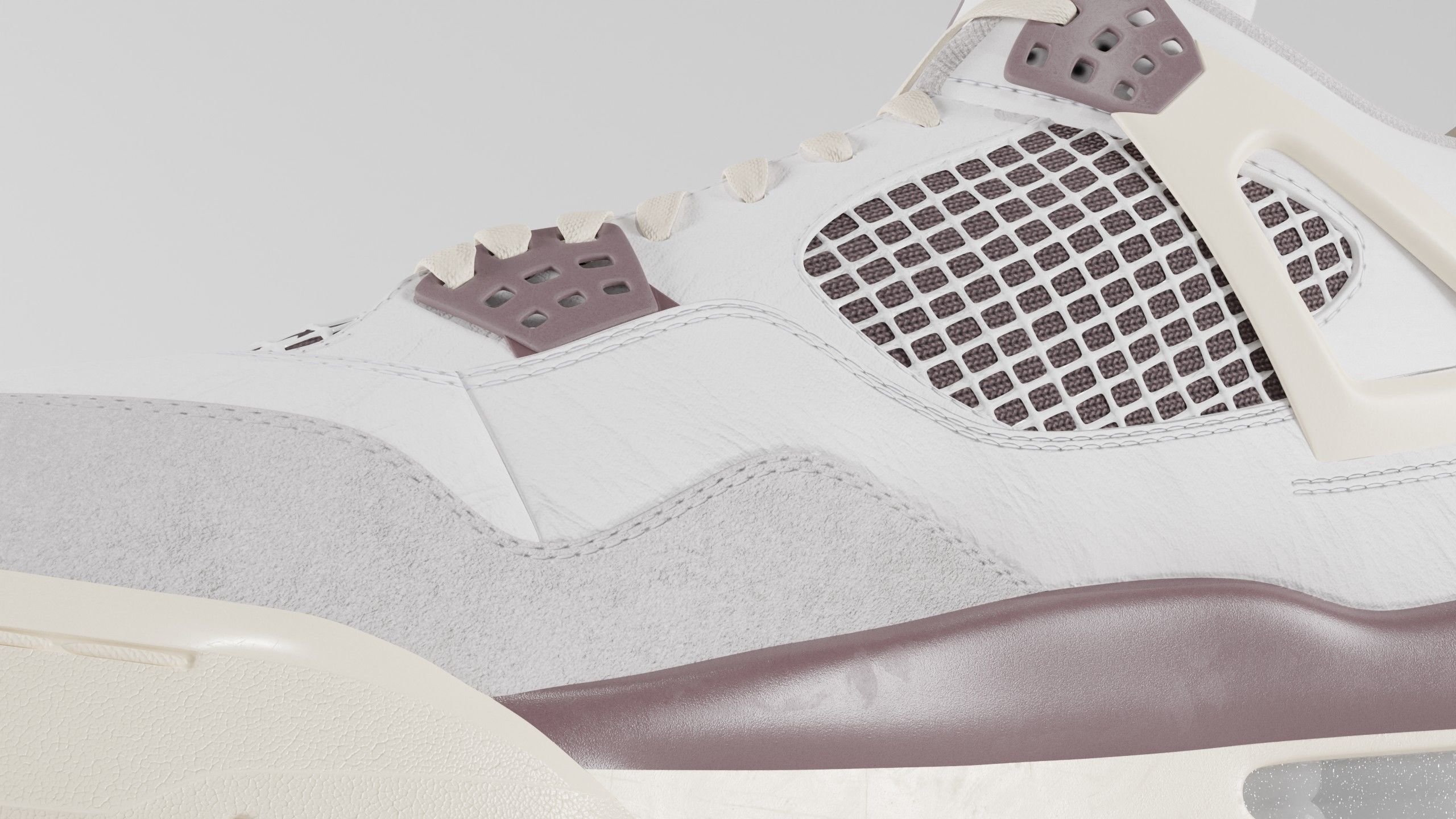 Jordan 4 A Ma Maniere Unreleased  Low-poly 3D model_49
