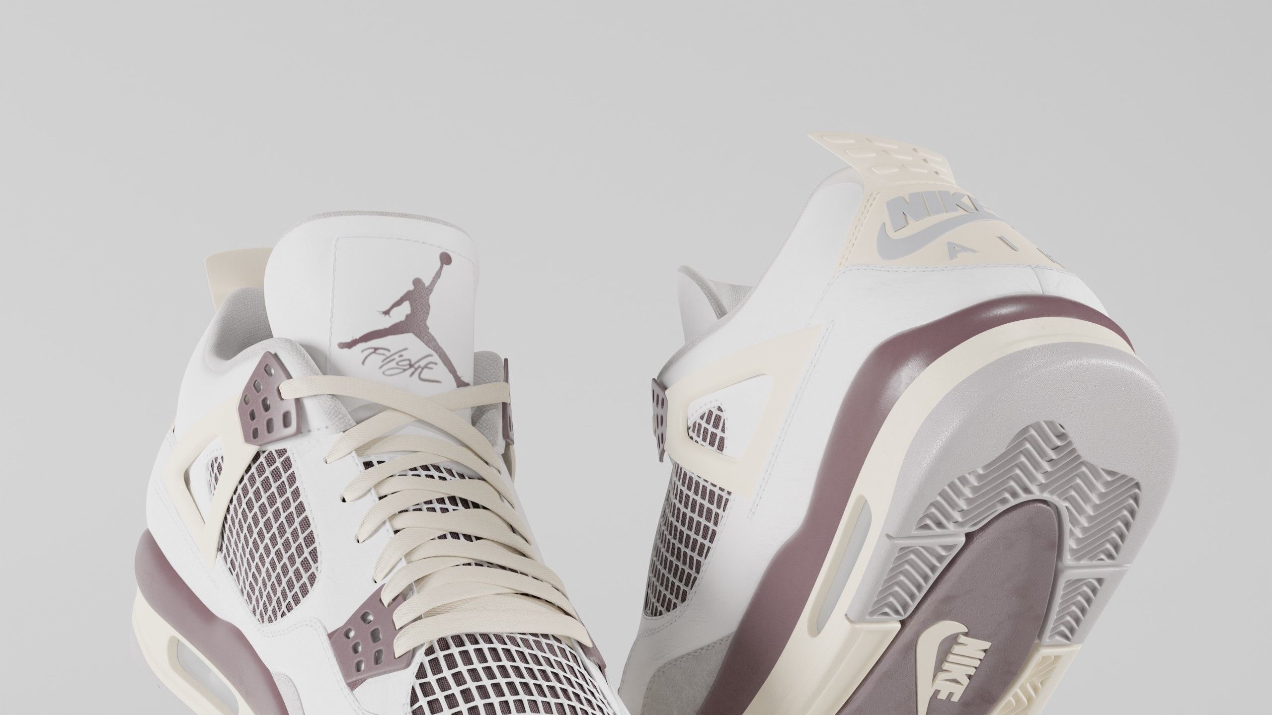 Jordan 4 A Ma Maniere Unreleased  Low-poly 3D model_13