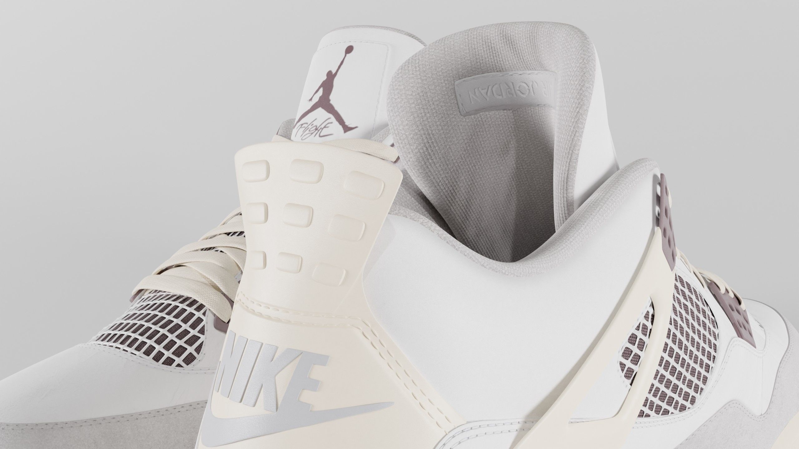 Jordan 4 A Ma Maniere Unreleased  Low-poly 3D model_31