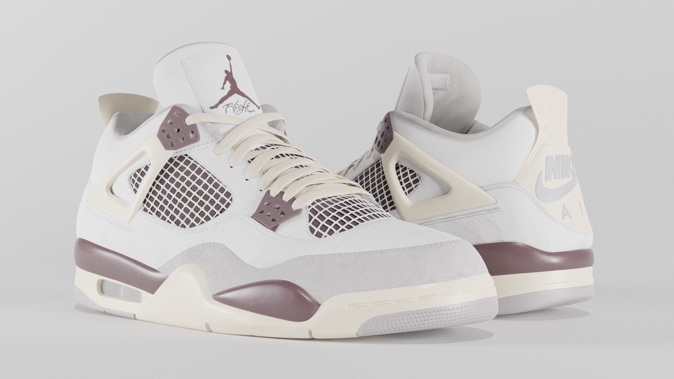 Jordan 4 A Ma Maniere Unreleased  Low-poly 3D model_24