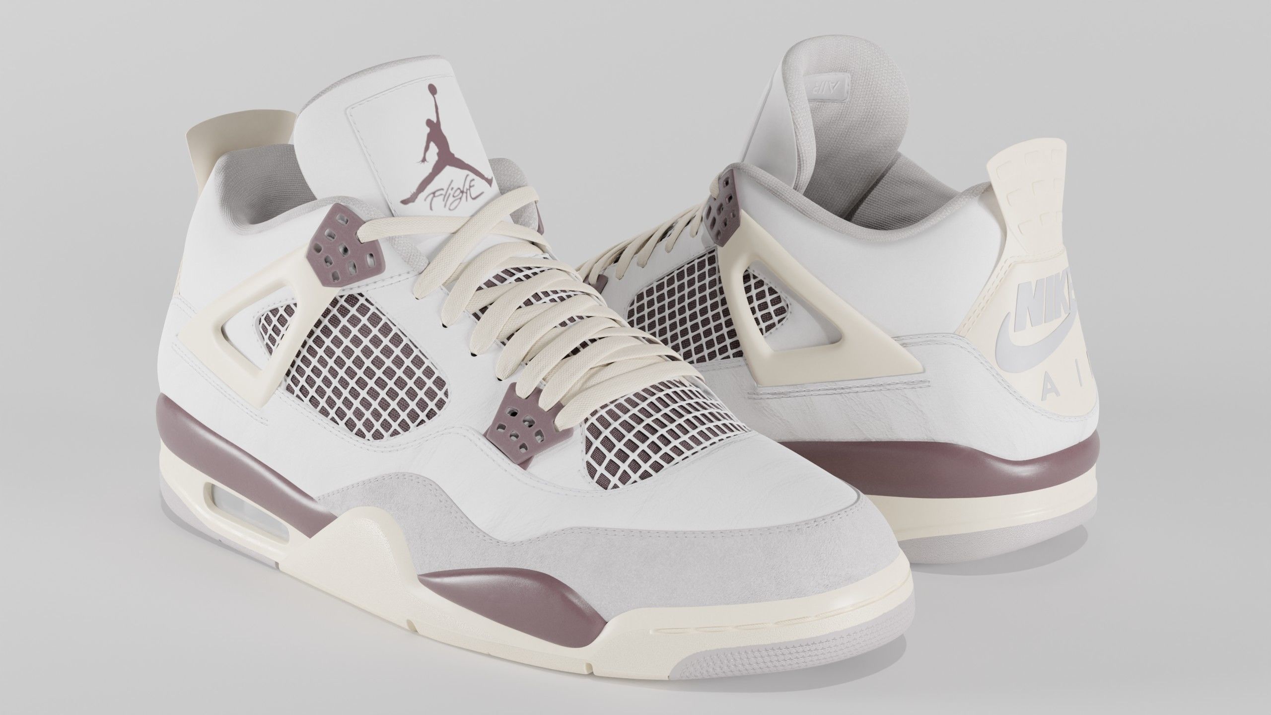 Jordan 4 A Ma Maniere Unreleased  Low-poly 3D model_28