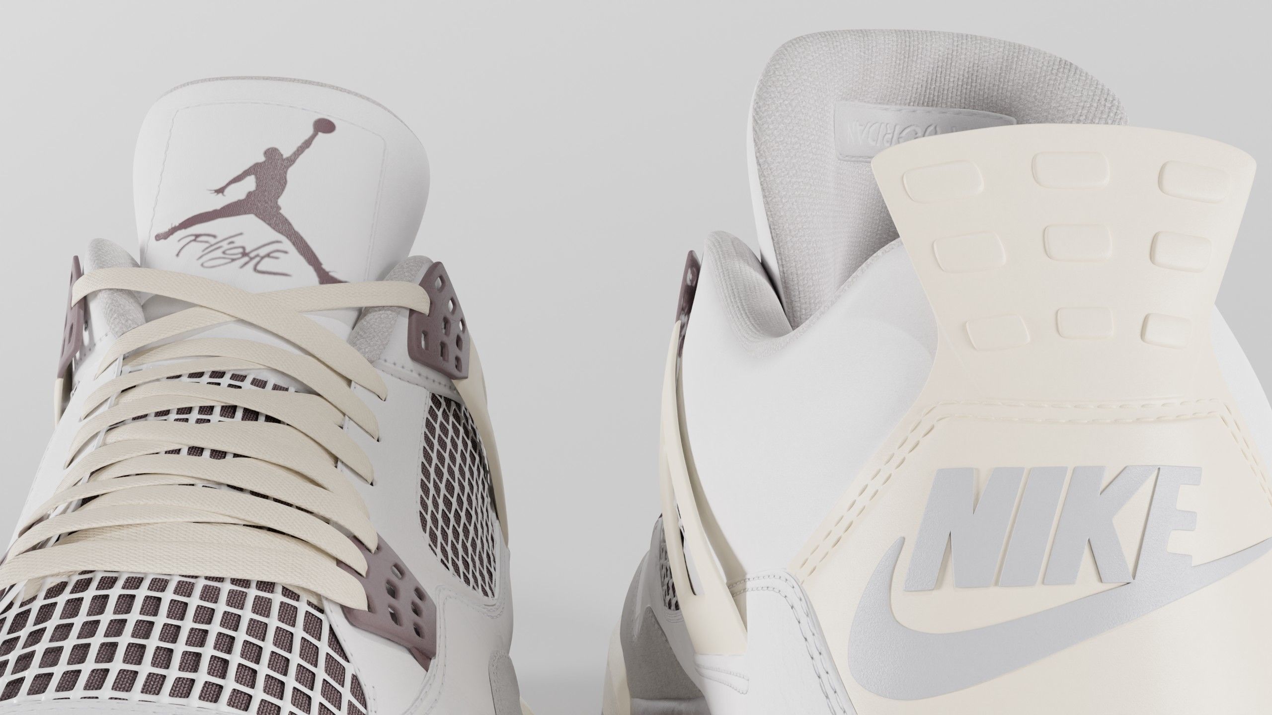 Jordan 4 A Ma Maniere Unreleased  Low-poly 3D model_17