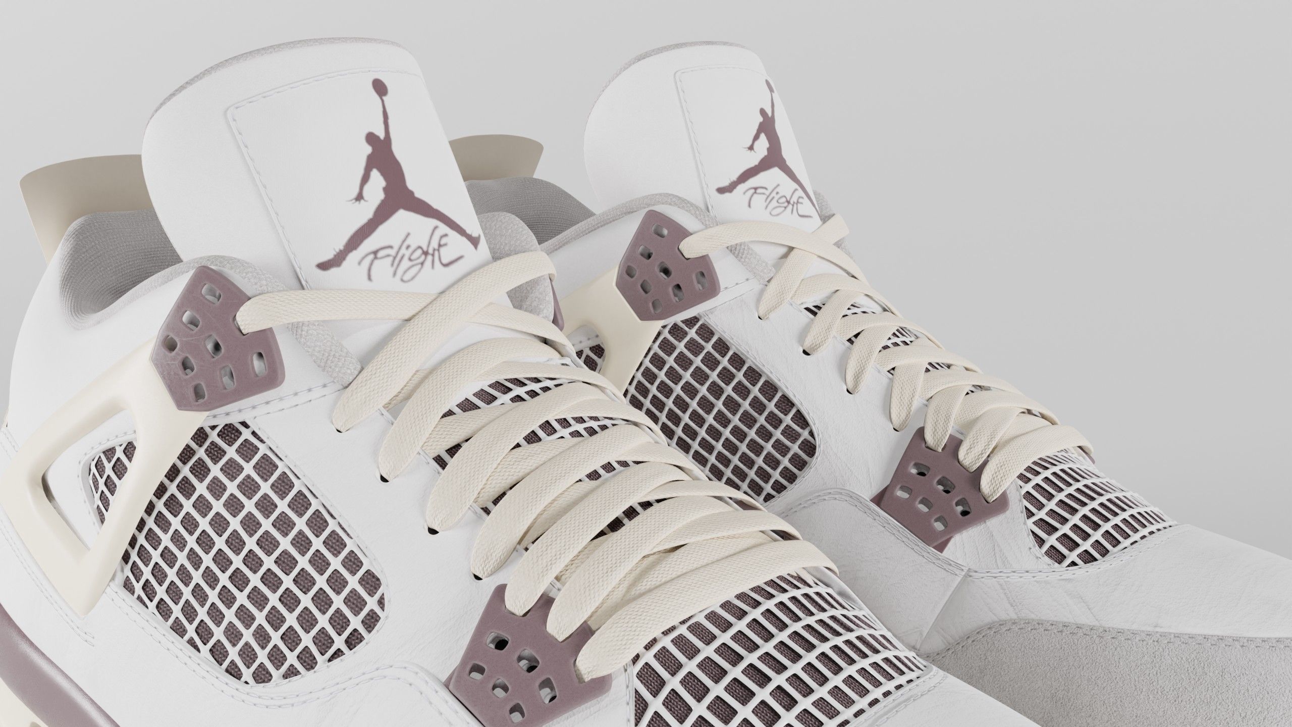 Jordan 4 A Ma Maniere Unreleased  Low-poly 3D model_3