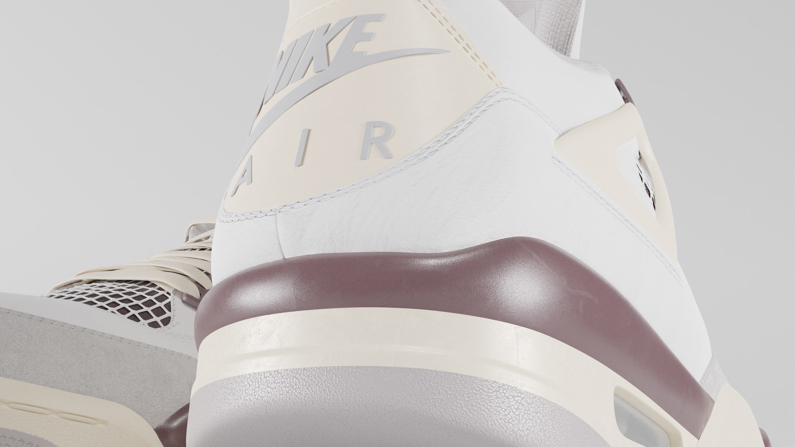 Jordan 4 A Ma Maniere Unreleased  Low-poly 3D model_5