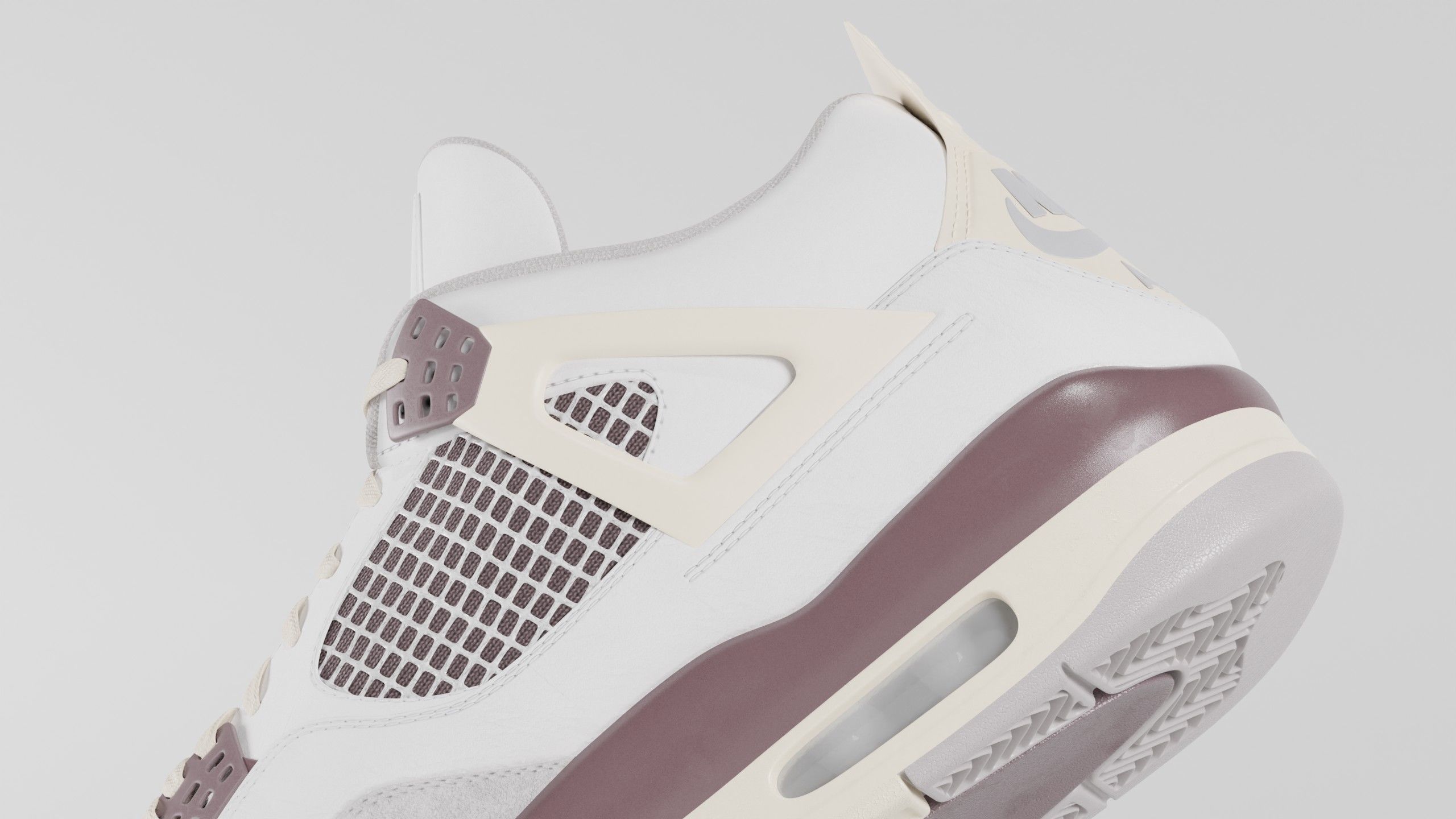 Jordan 4 A Ma Maniere Unreleased  Low-poly 3D model_14