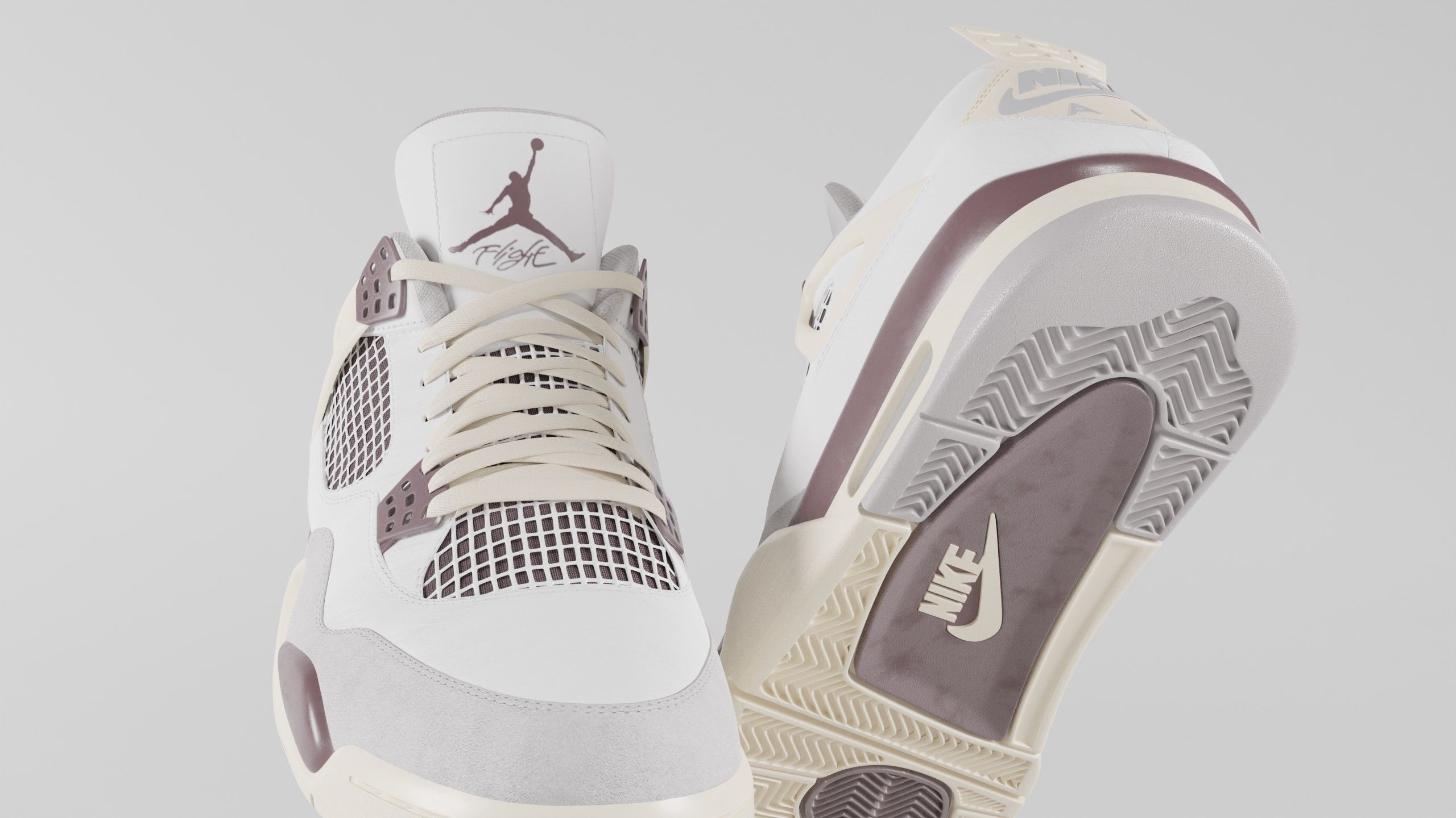 Jordan 4 A Ma Maniere Unreleased  Low-poly 3D model_51