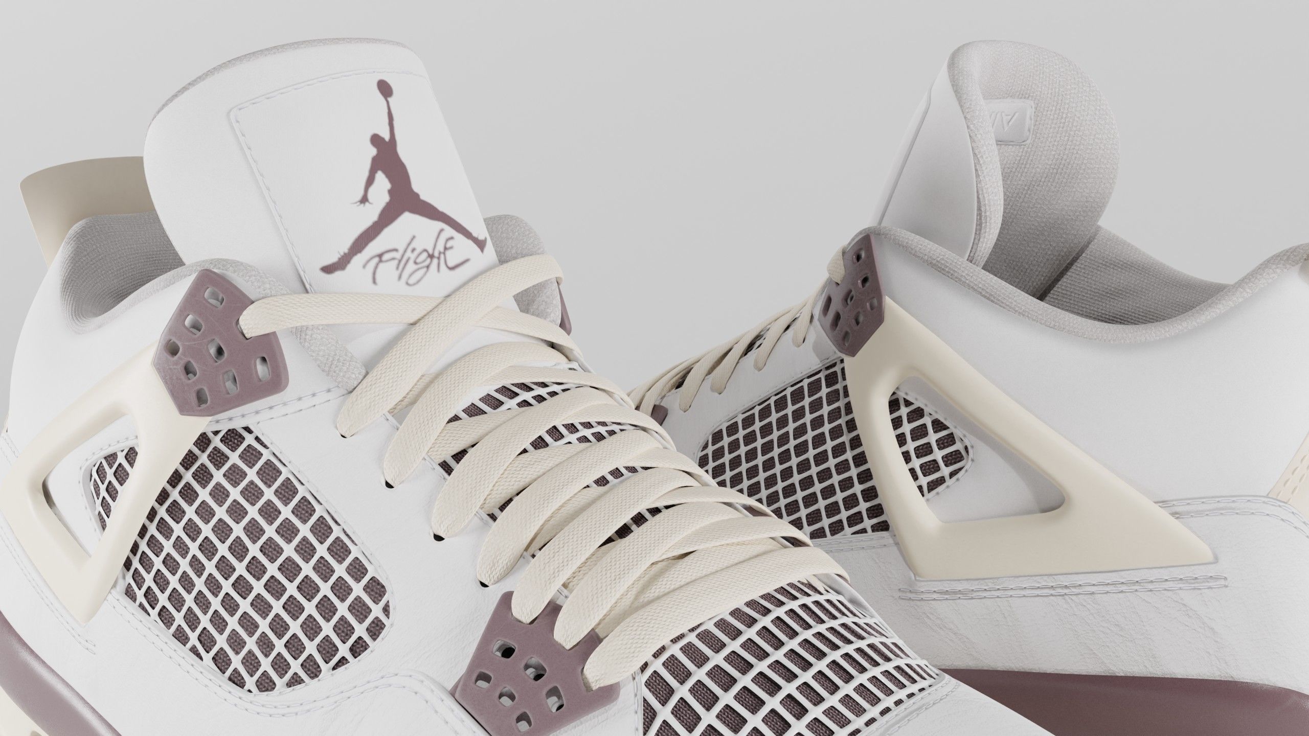 Jordan 4 A Ma Maniere Unreleased  Low-poly 3D model_8