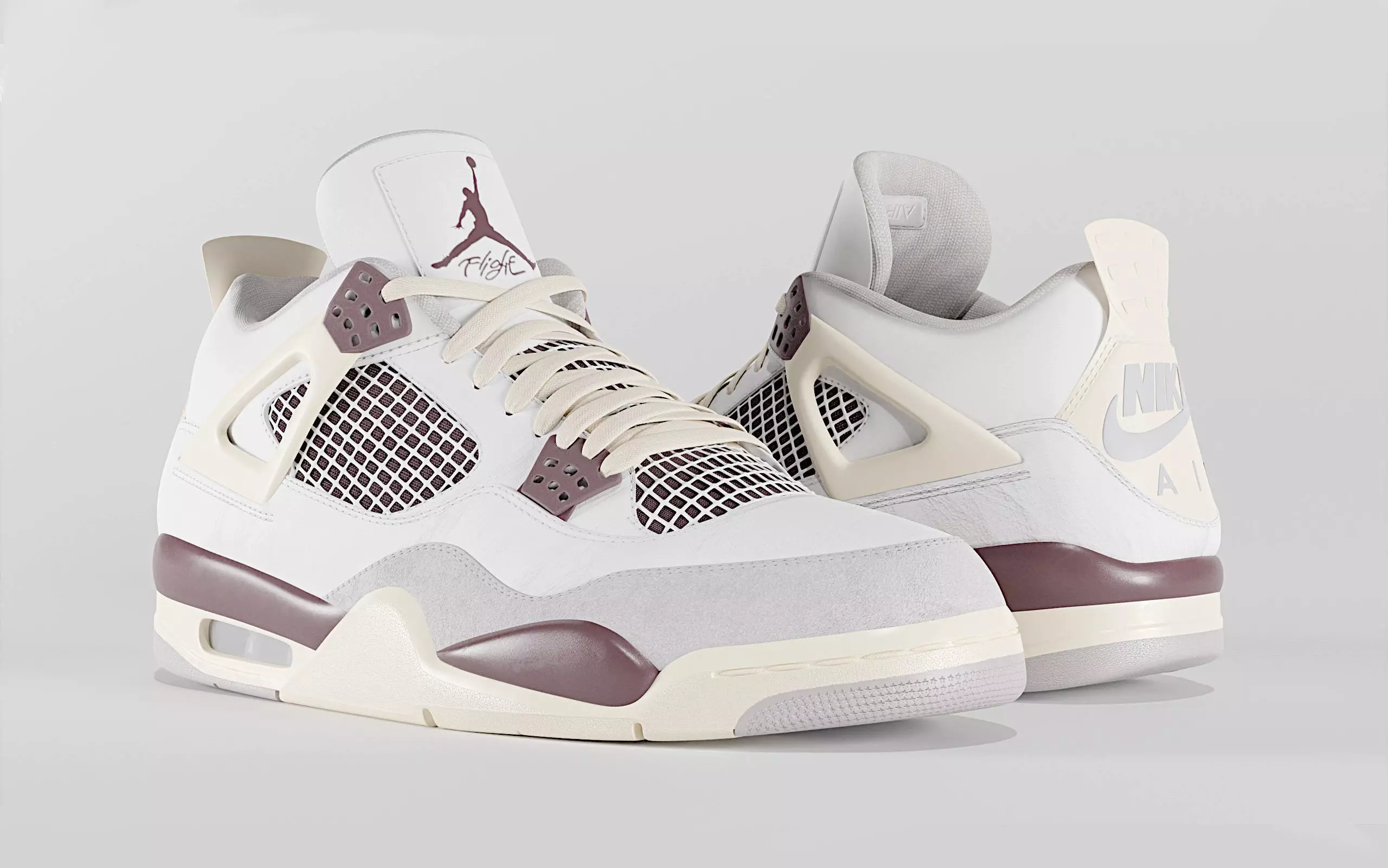 Jordan 4 A Ma Maniere Unreleased  Low-poly 3D model_0
