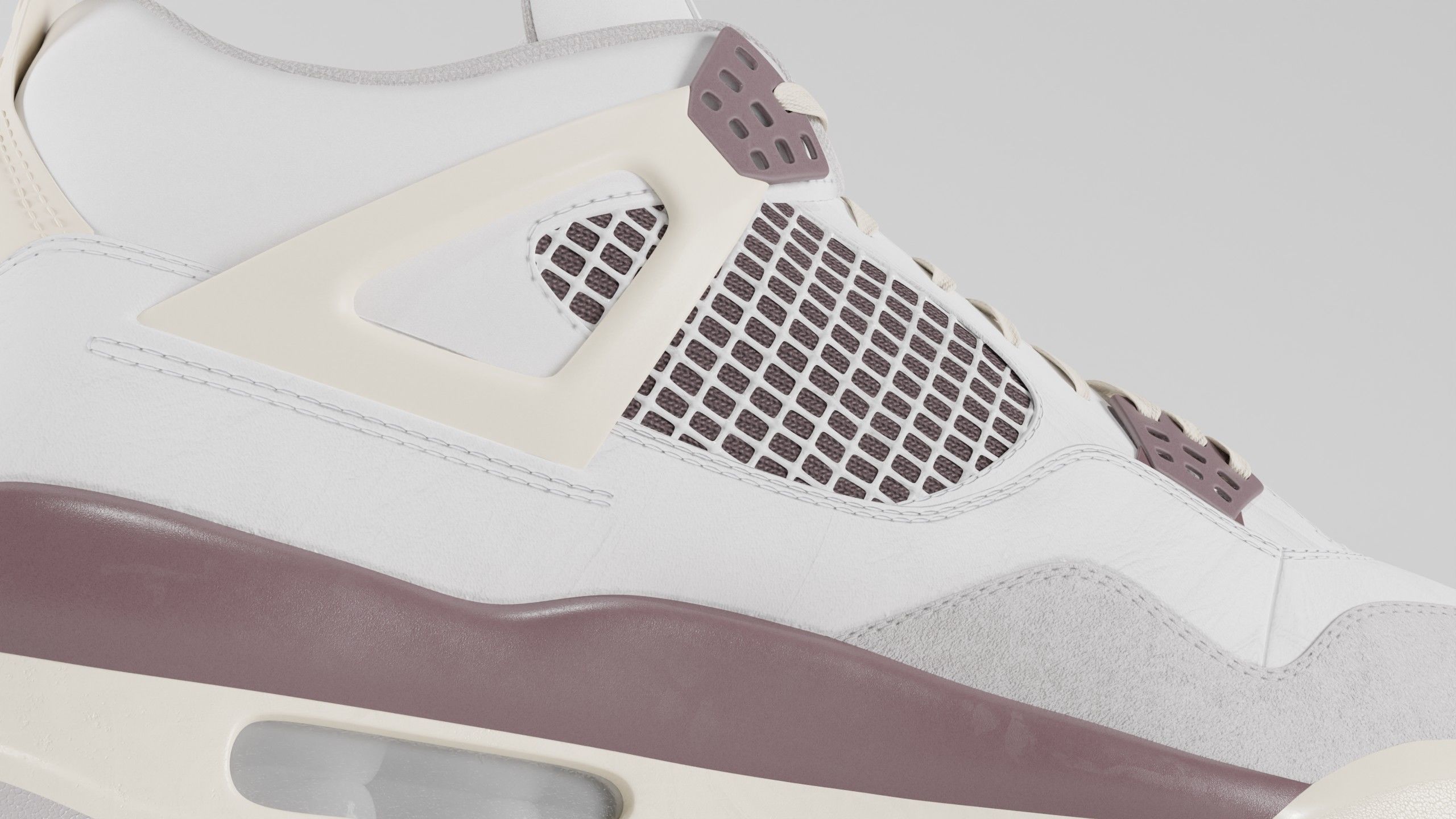 Jordan 4 A Ma Maniere Unreleased  Low-poly 3D model_41