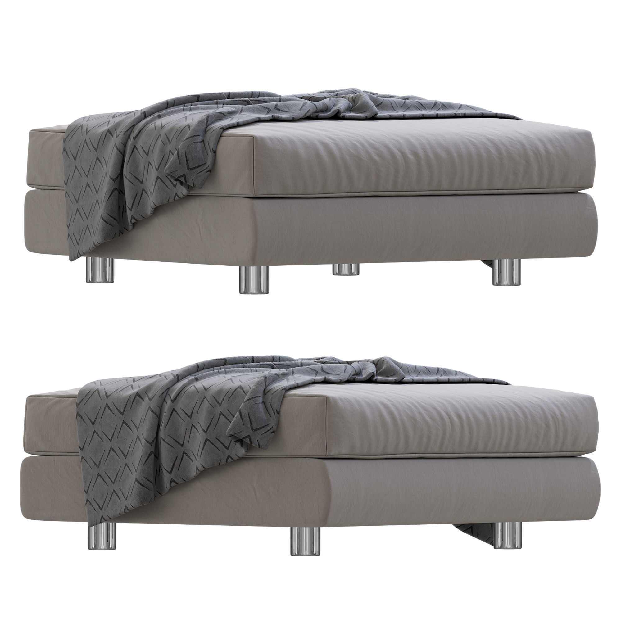 Pouf Low Lend By Arflex 3D model_1