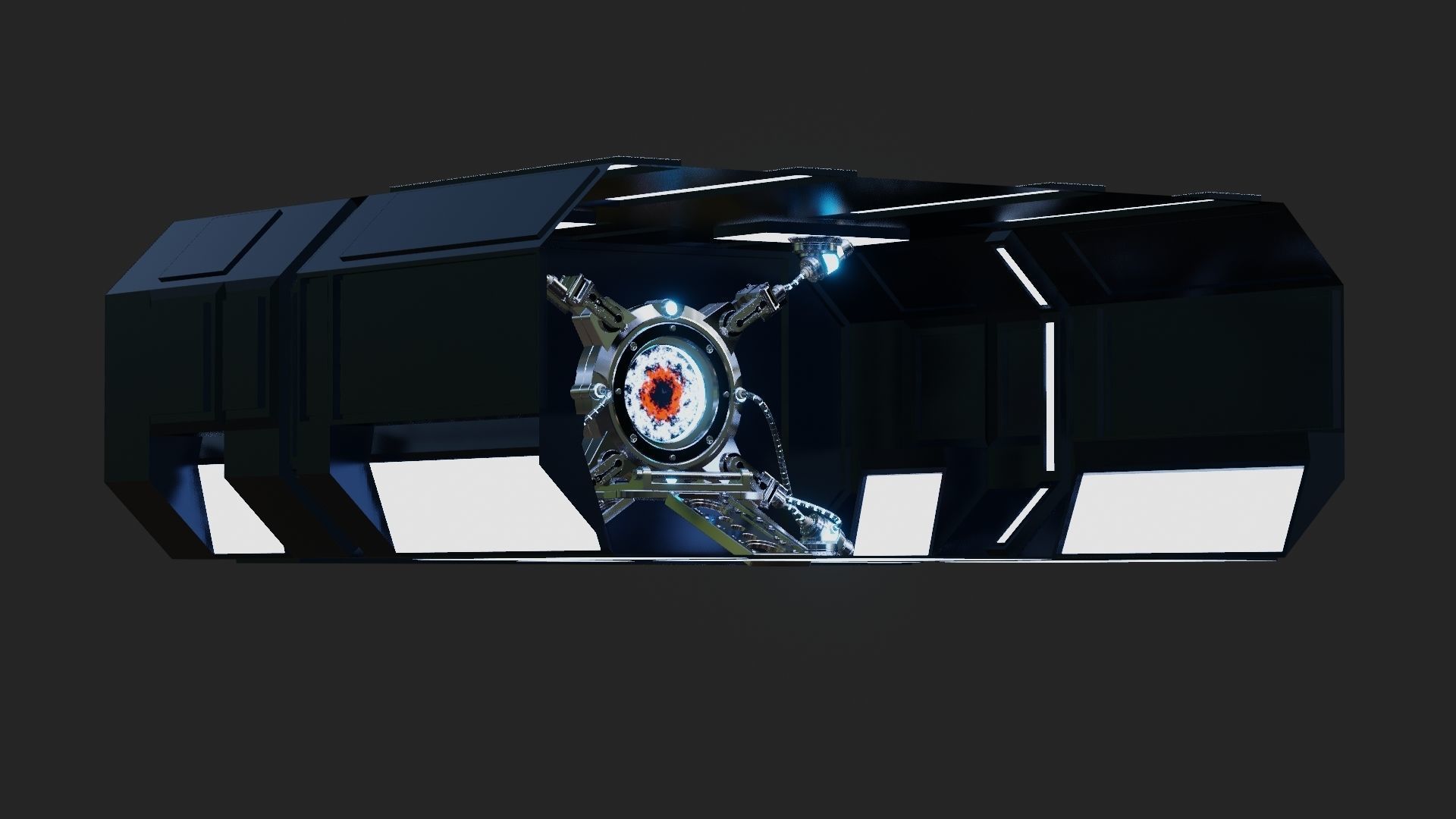 Sci-fi Portal 3D model_8