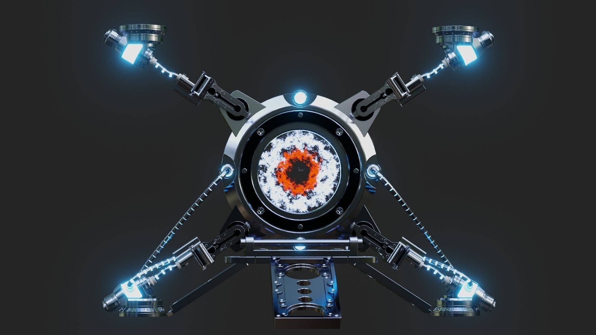 Sci-fi Portal 3D model_12