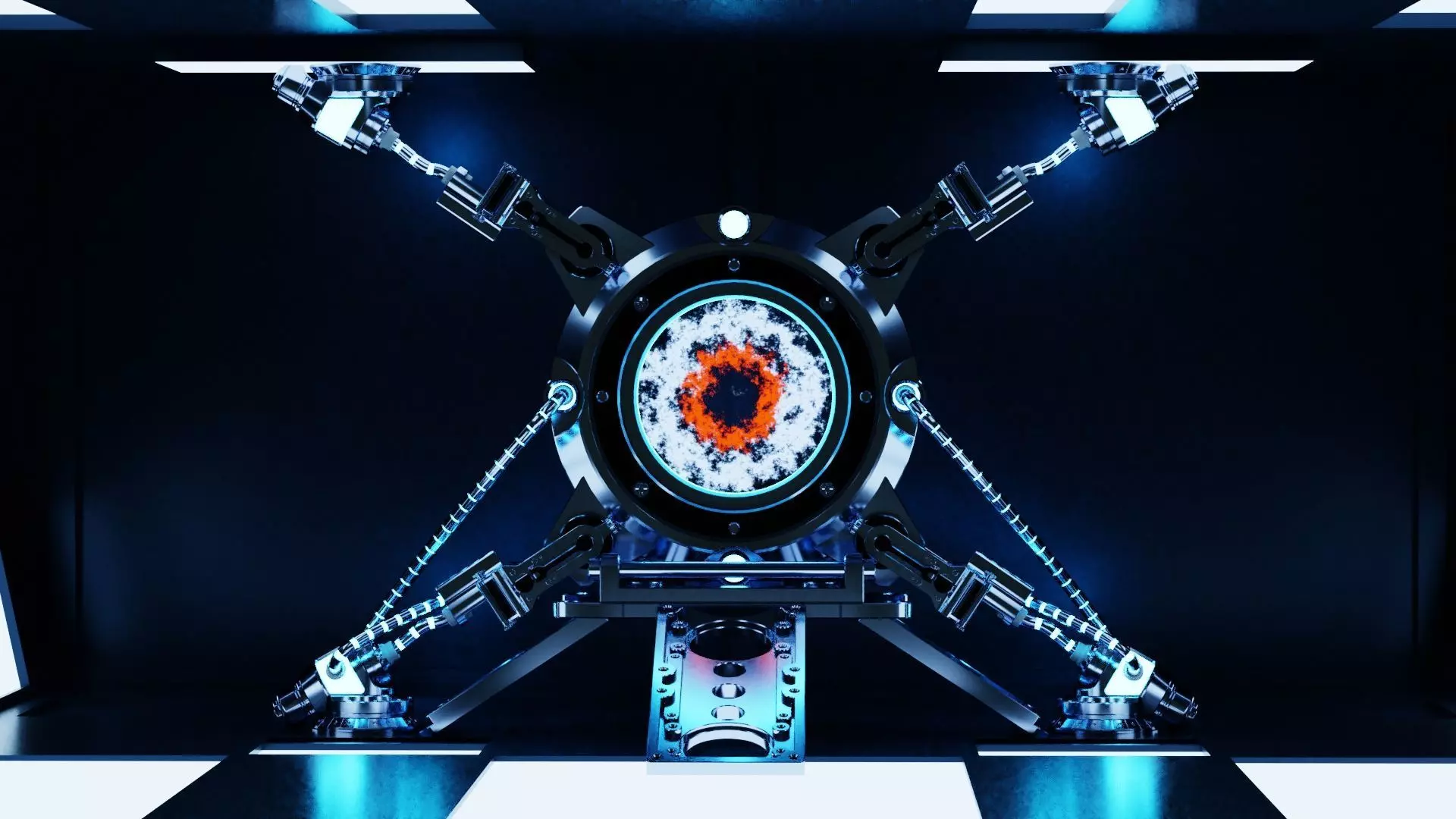 Sci-fi Portal 3D model_0