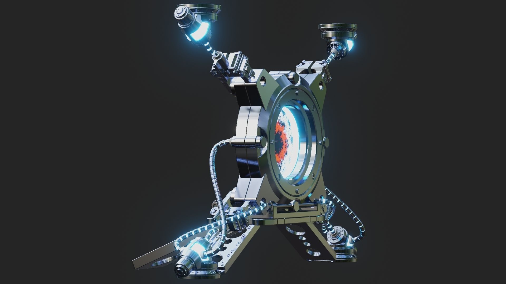 Sci-fi Portal 3D model_10