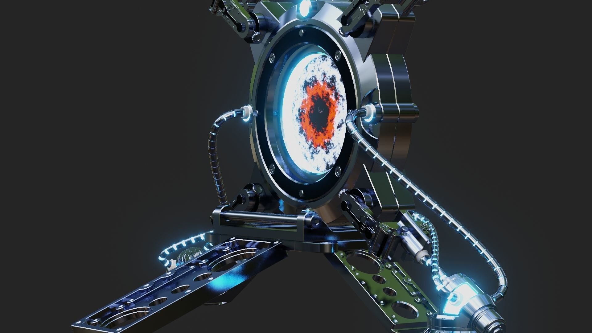 Sci-fi Portal 3D model_11