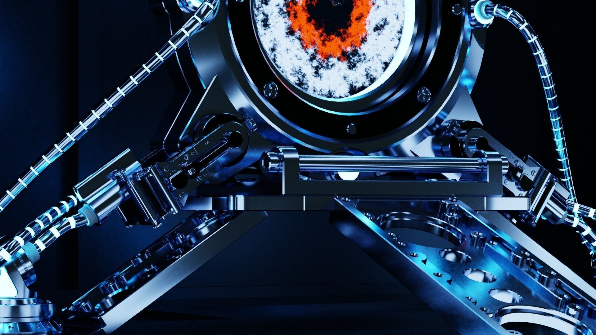 Sci-fi Portal 3D model_4