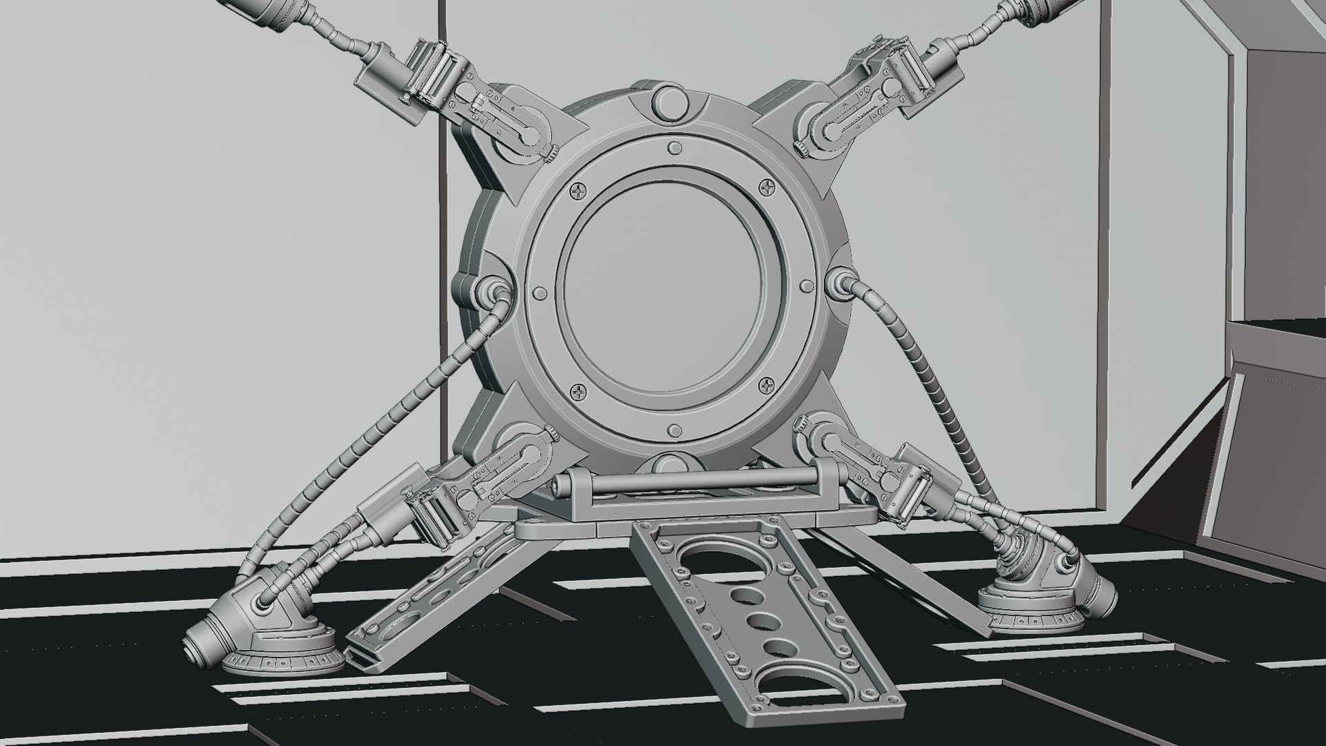 Sci-fi Portal 3D model_20