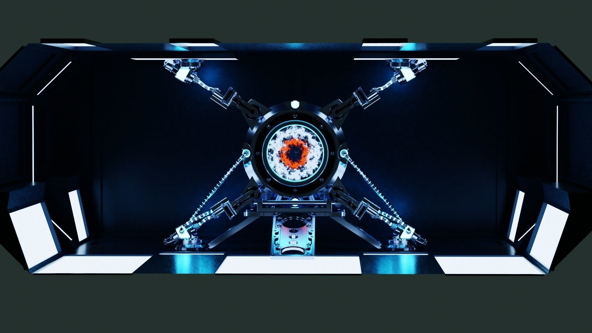 Sci-fi Portal 3D model_6