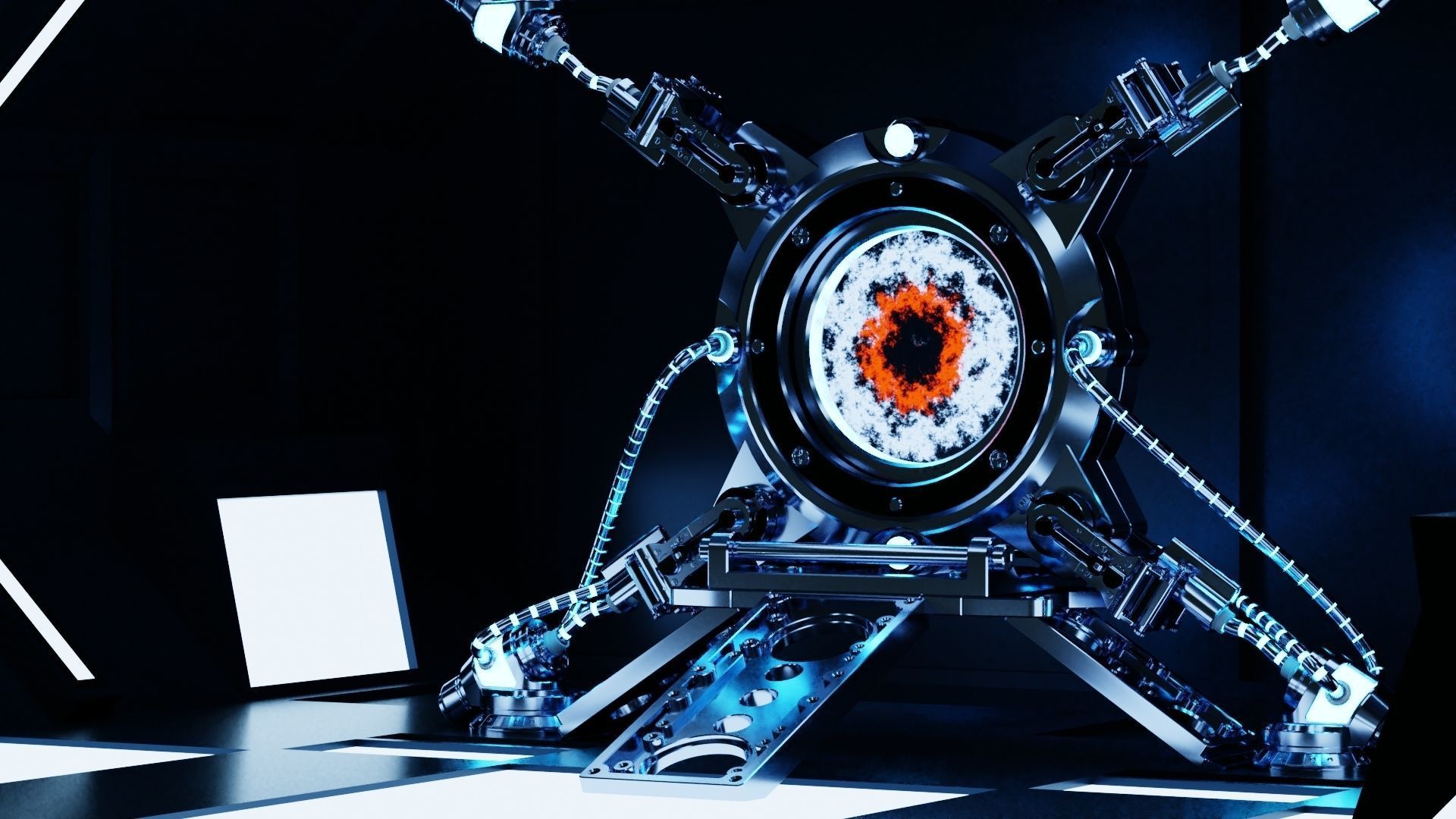 Sci-fi Portal 3D model_3