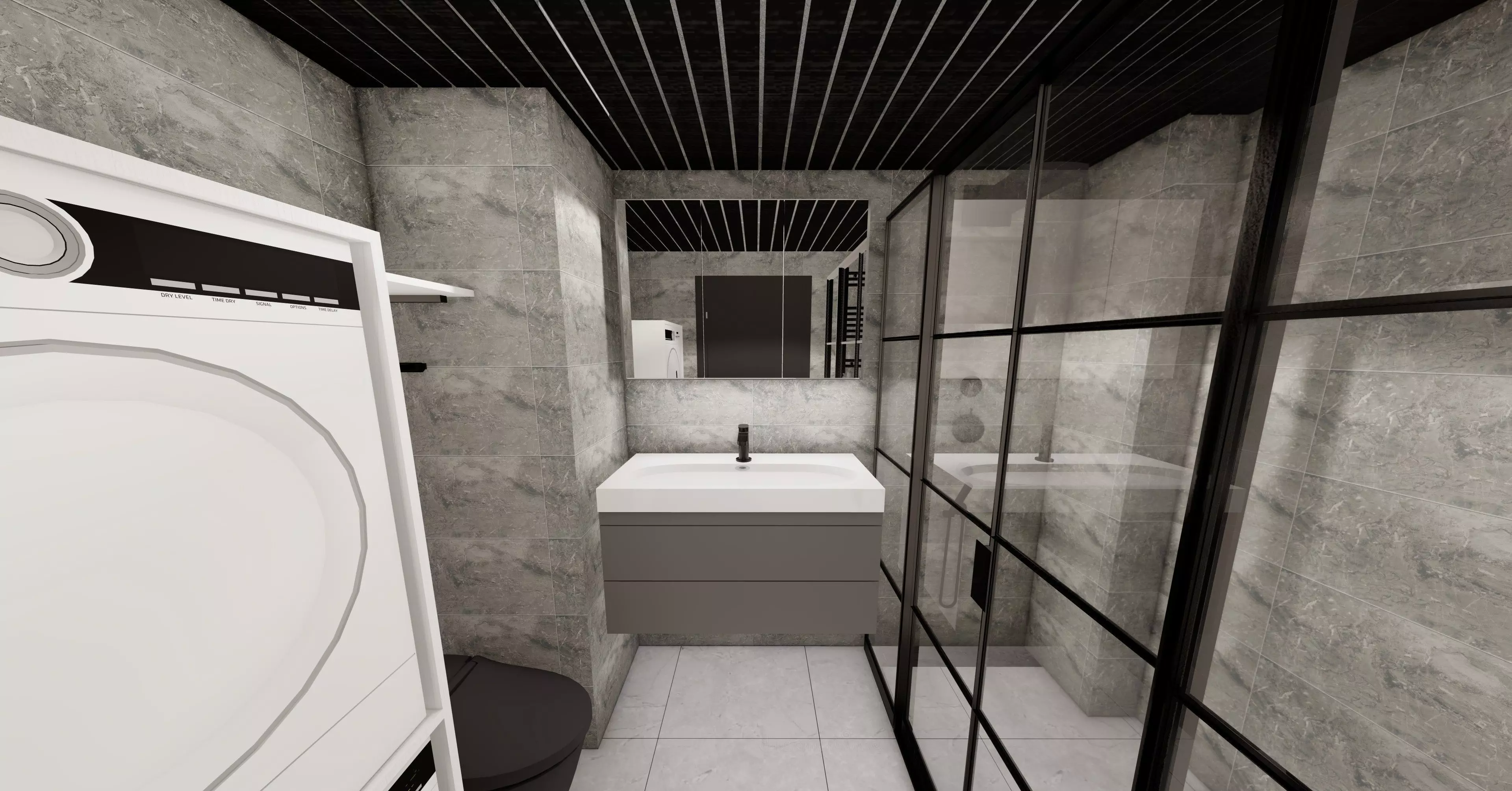 A Small Bathroom with details 3D model