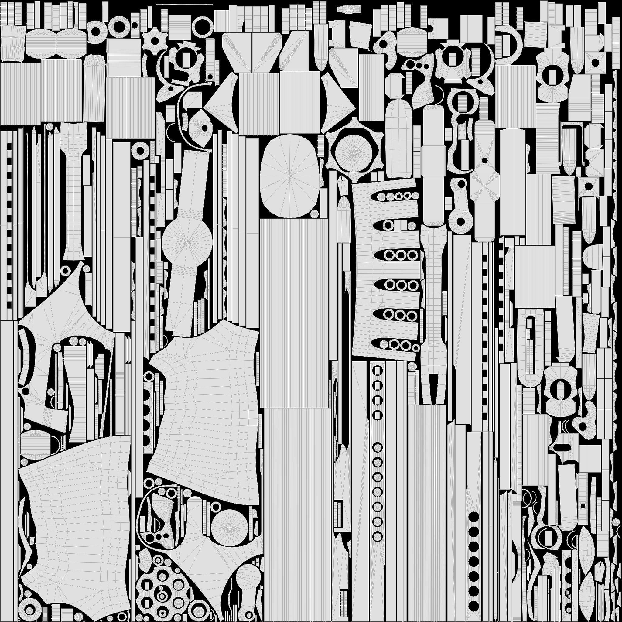 Korth Super Sport STX and Compensator Low-poly 3D model_9