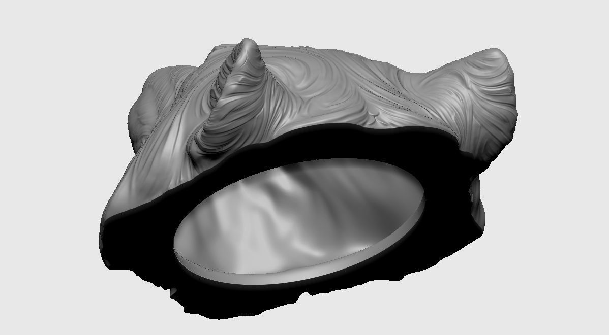 Wolf Doorhandle 2021 Head Woolf model to print Part 01 3D print model_27