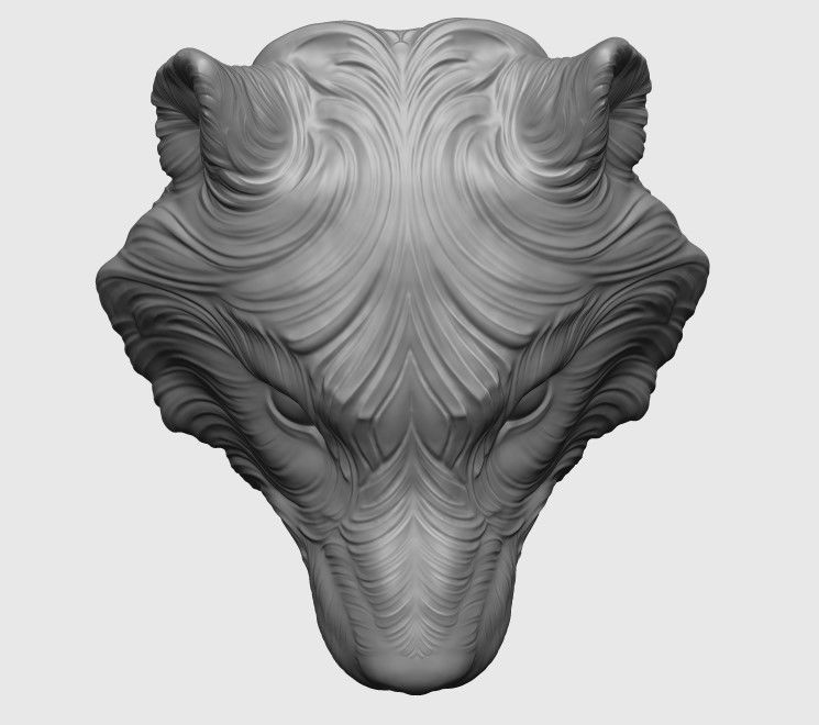 Wolf Doorhandle 2021 Head Woolf model to print Part 01 3D print model_25