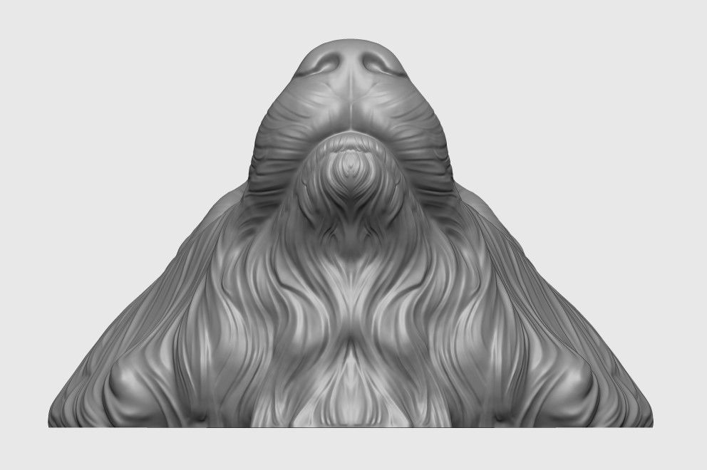 Wolf Doorhandle 2021 Head Woolf model to print Part 01 3D print model_26