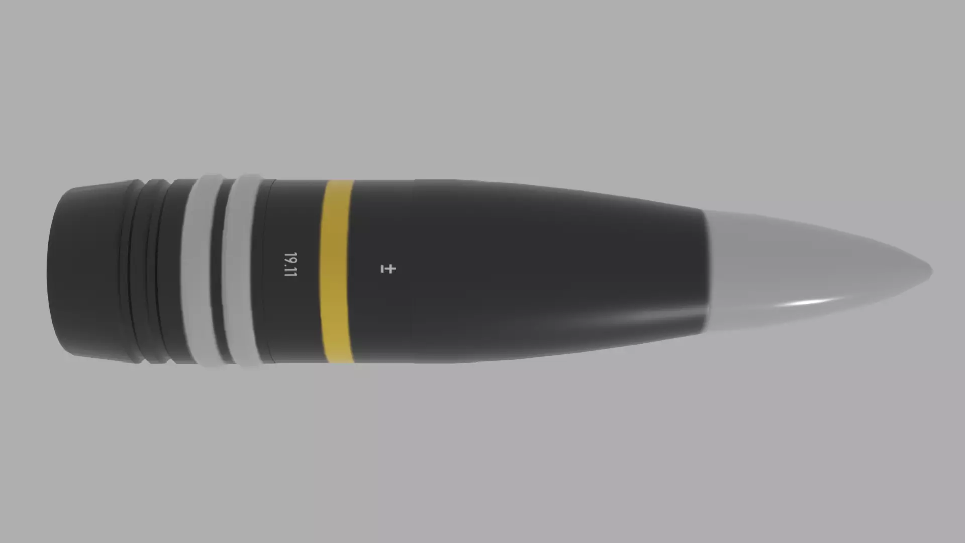 88mm Japanese HE-TF Low-poly 3D model_0