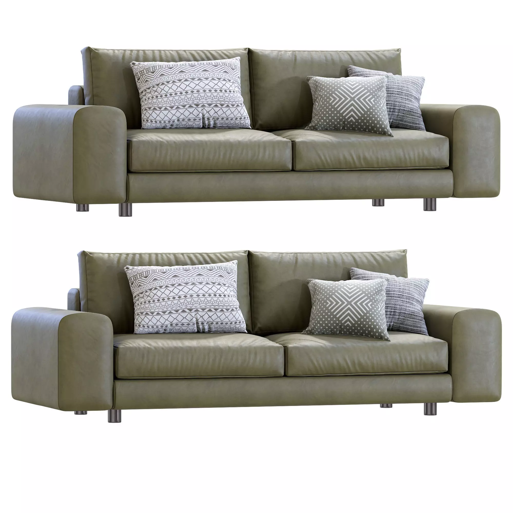 Low Lend By Arflex Leather 3D model