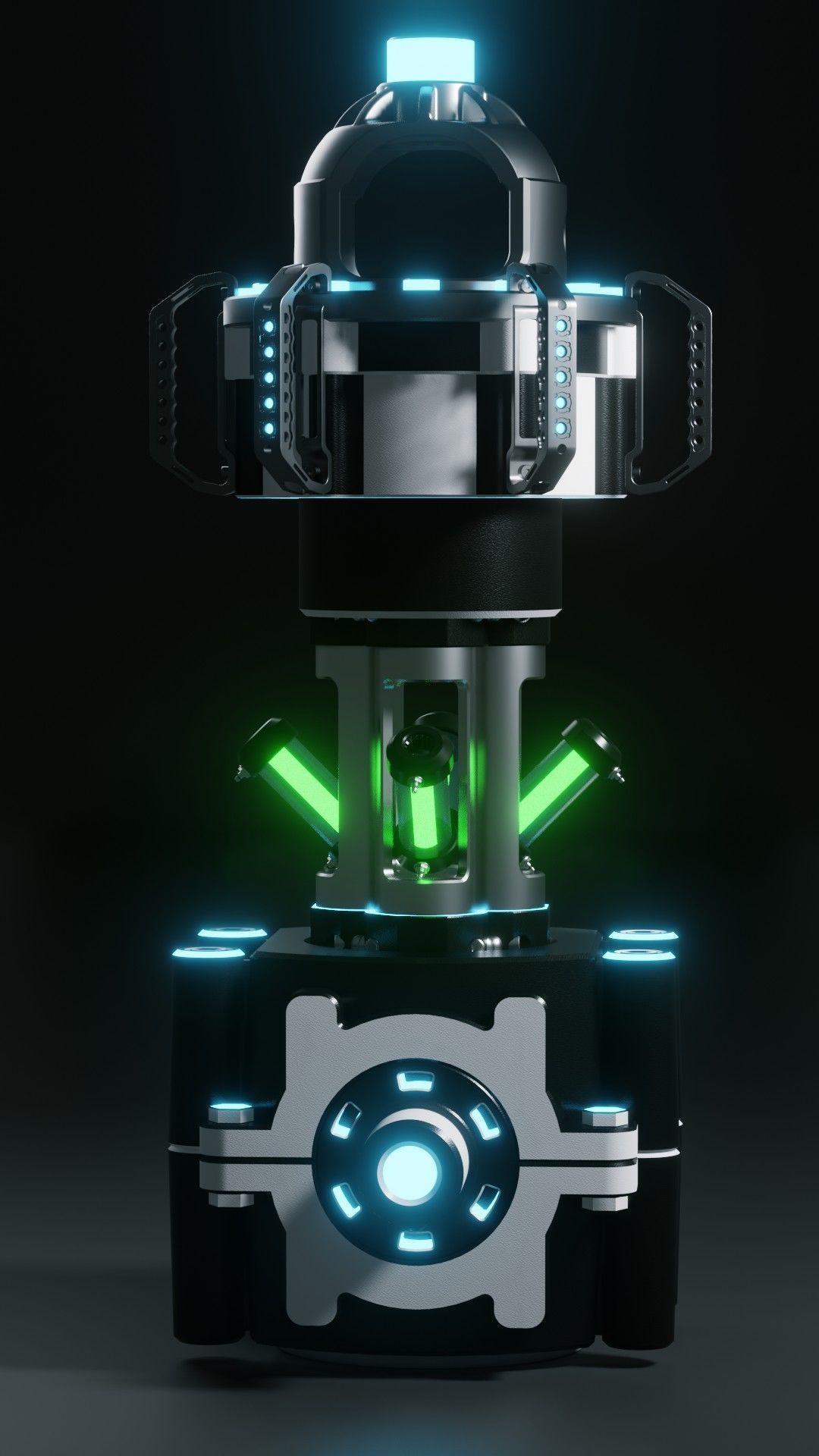Sci-fi- Animated Medikit 3D model_20