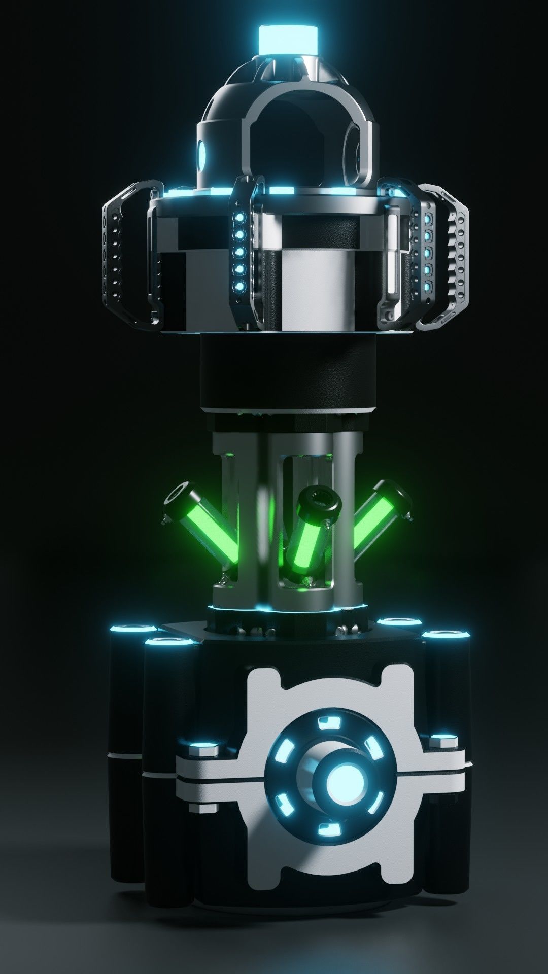 Sci-fi- Animated Medikit 3D model_14