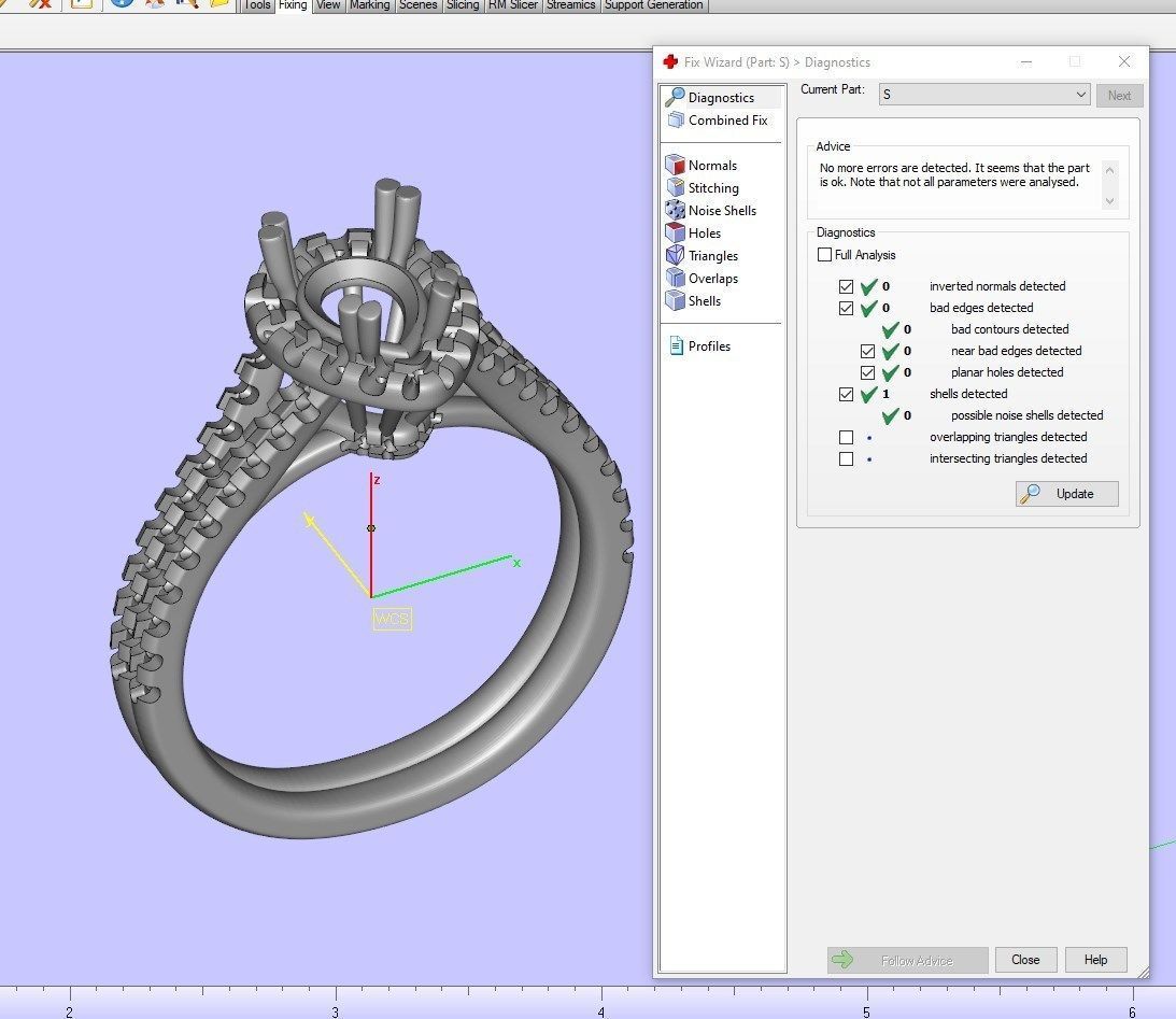 Pear Shape Diamond Engagement Ring -CRL001 3D print model_12