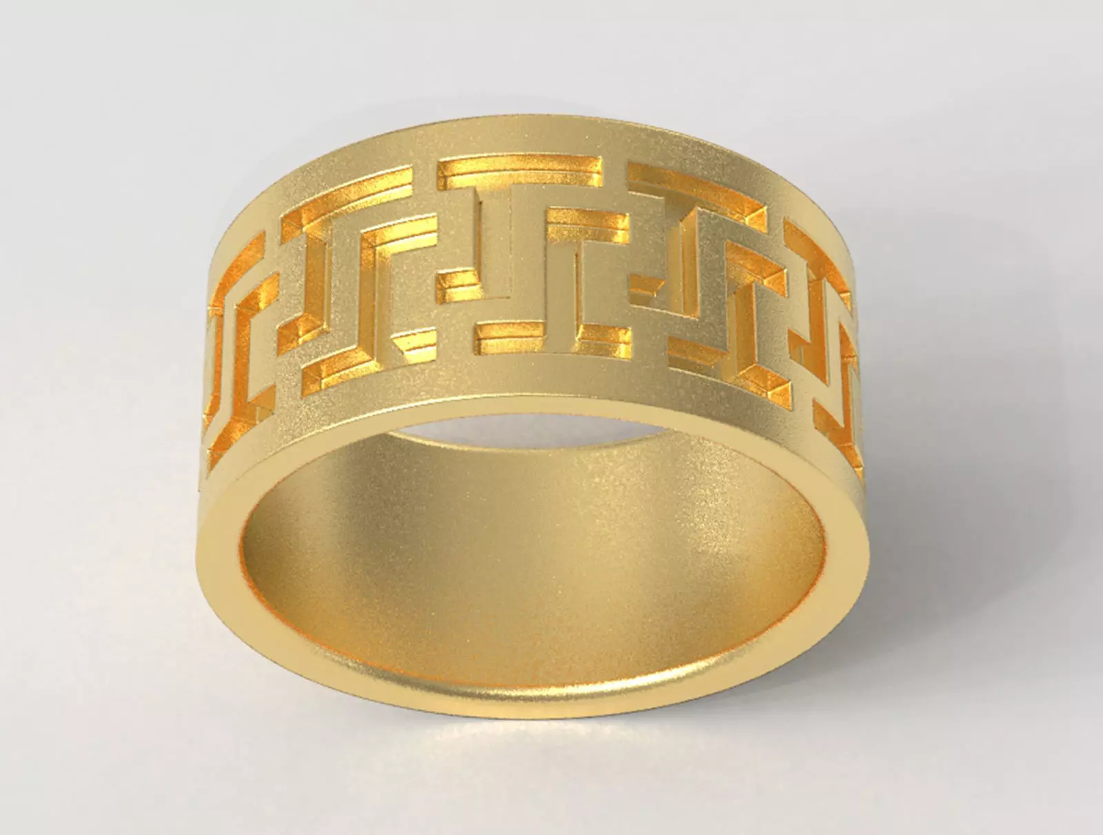 Greek Pattern Ring 3D print model_0