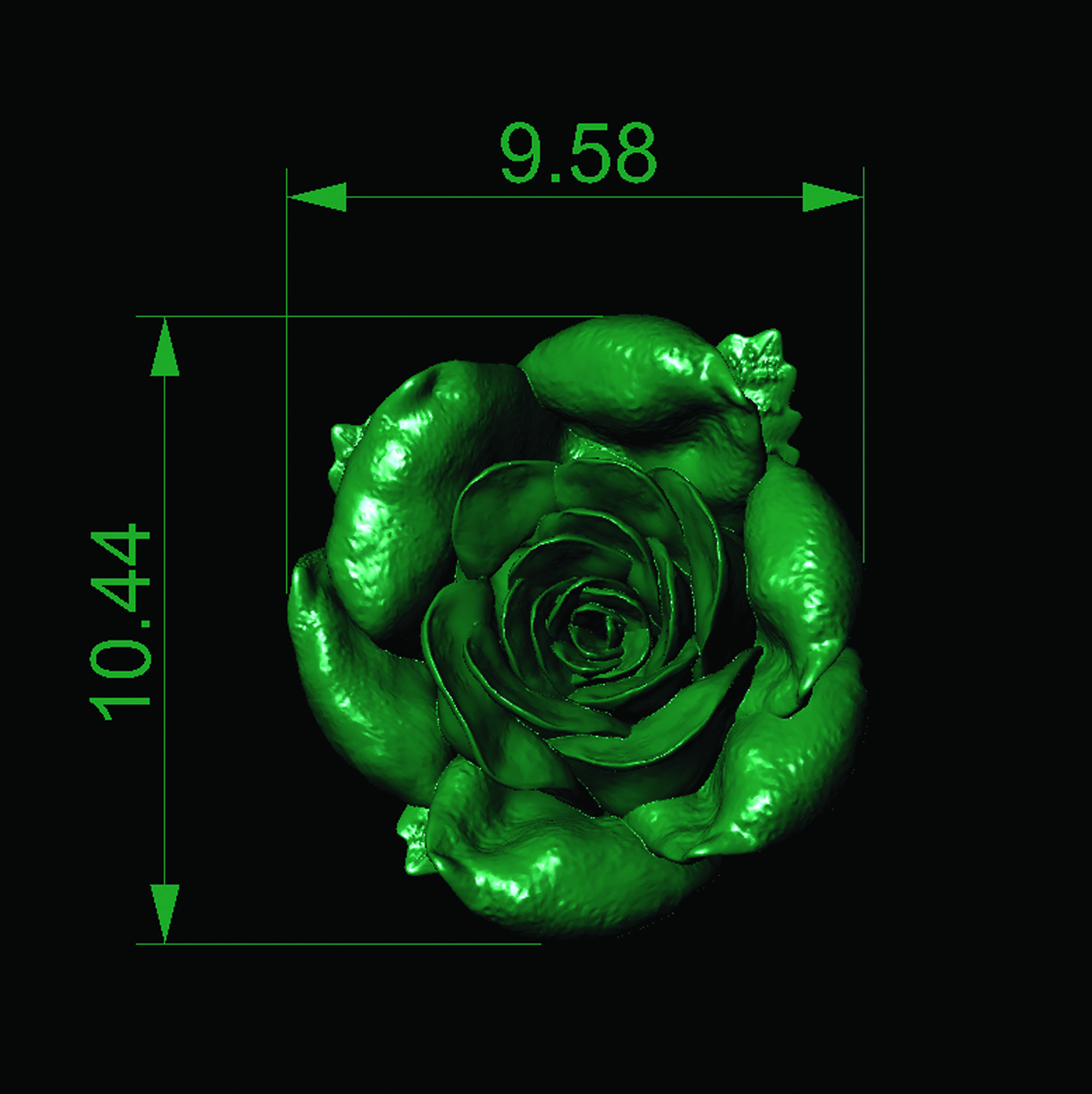 Rose Flower  3D print model_5