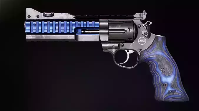 Korth Super Sport ALX and Compensator Low-poly 3D model